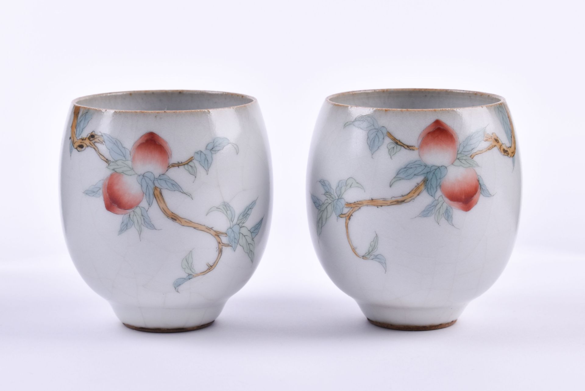 Paar Teebecher China Qing Dynastie