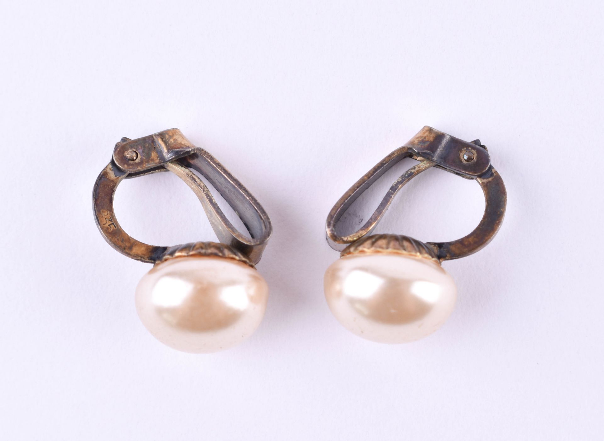 Paar Perlen- Ohrclips - Image 2 of 5
