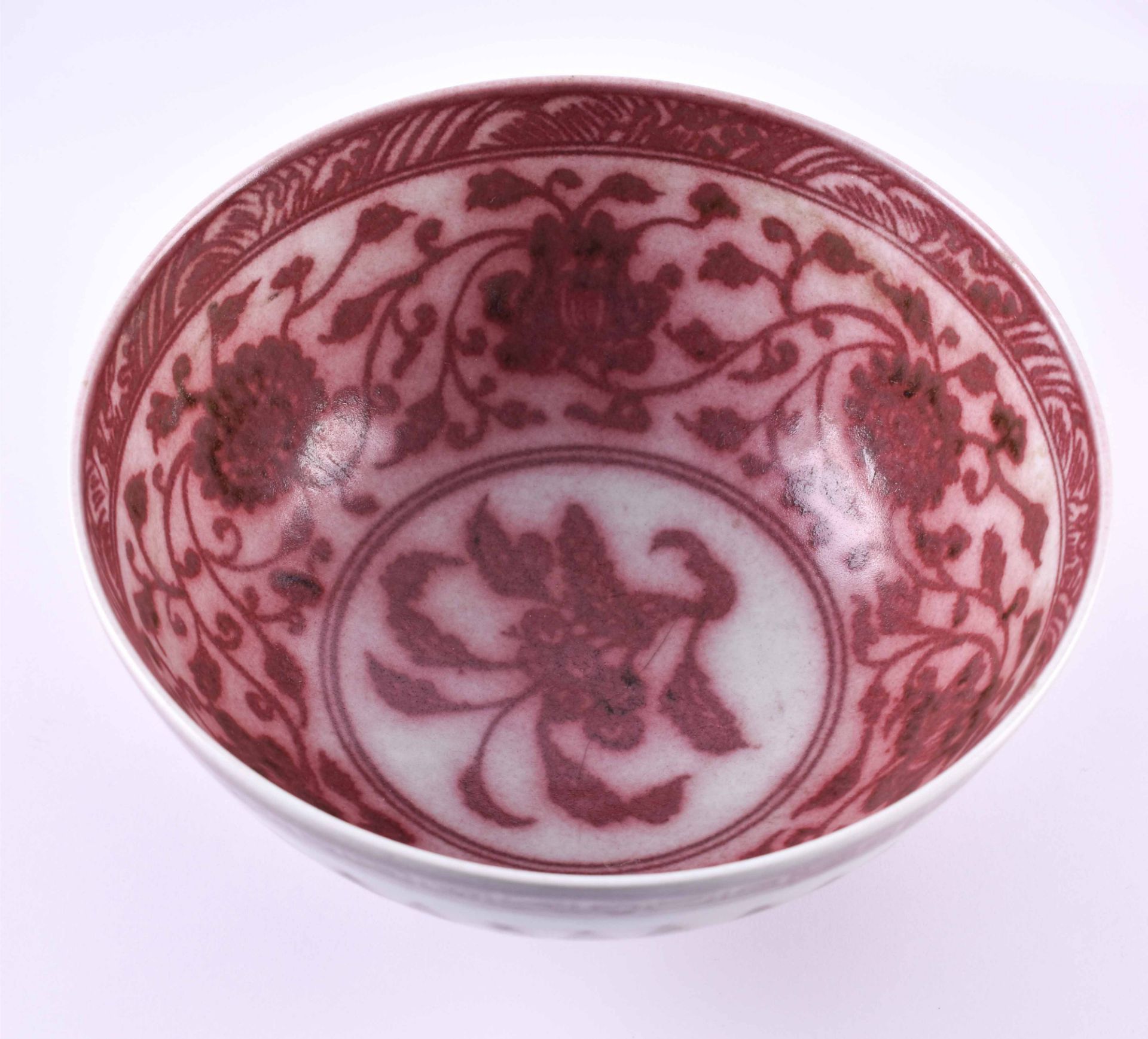 Große Porzellanschüssel China Ming-Dynastie - Bild 3 aus 5