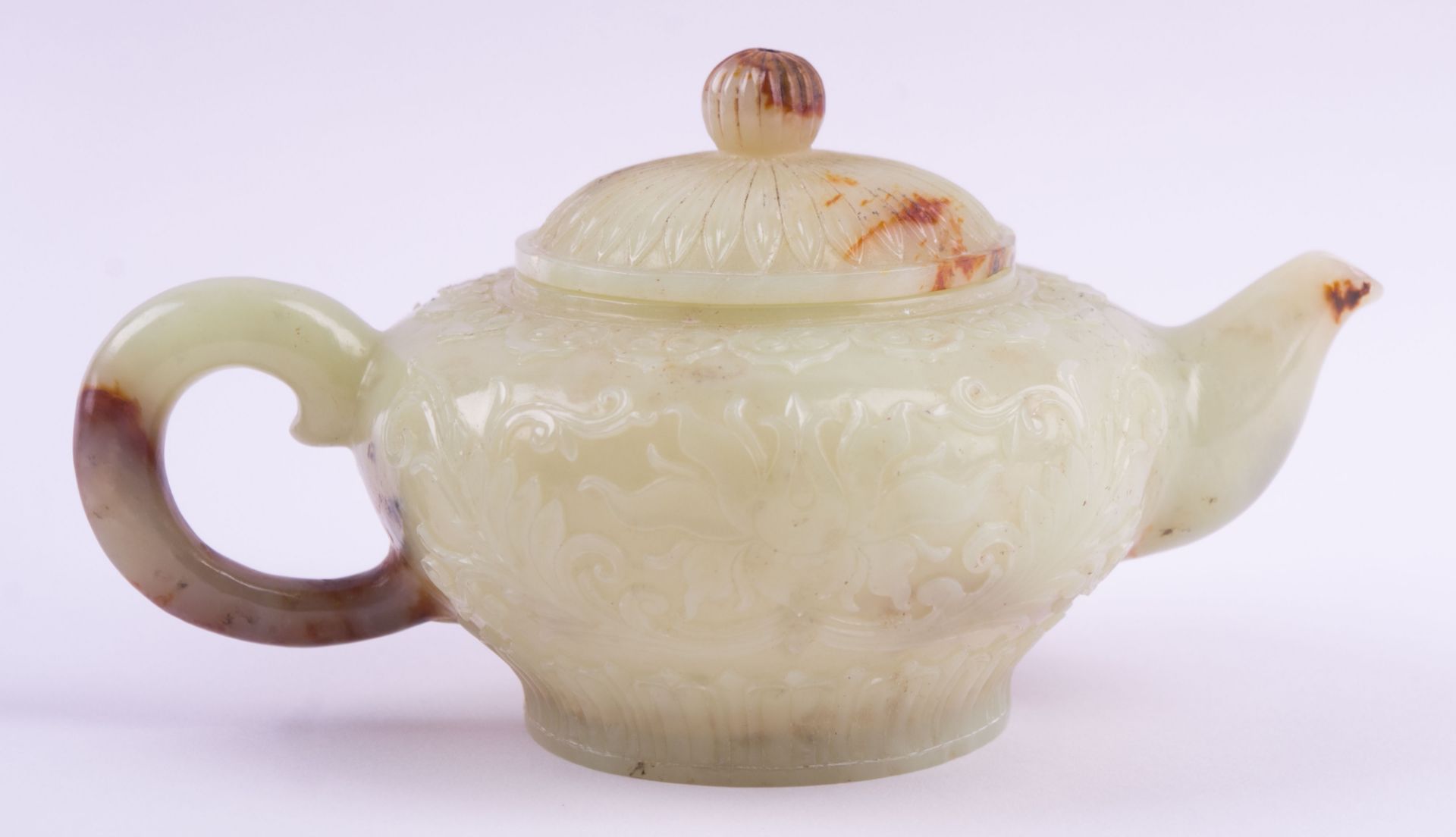 Kleine Jade-Teekanne China um 1900 - Image 2 of 3