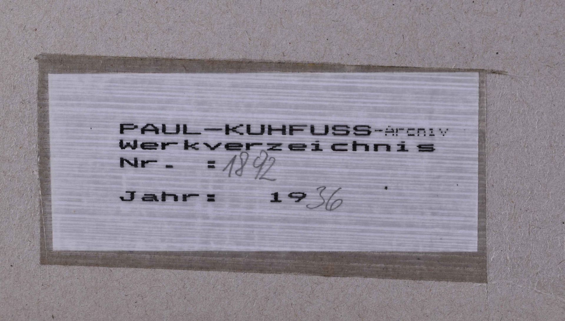 Paul KUHFUSS (1883-1960) - Image 5 of 5