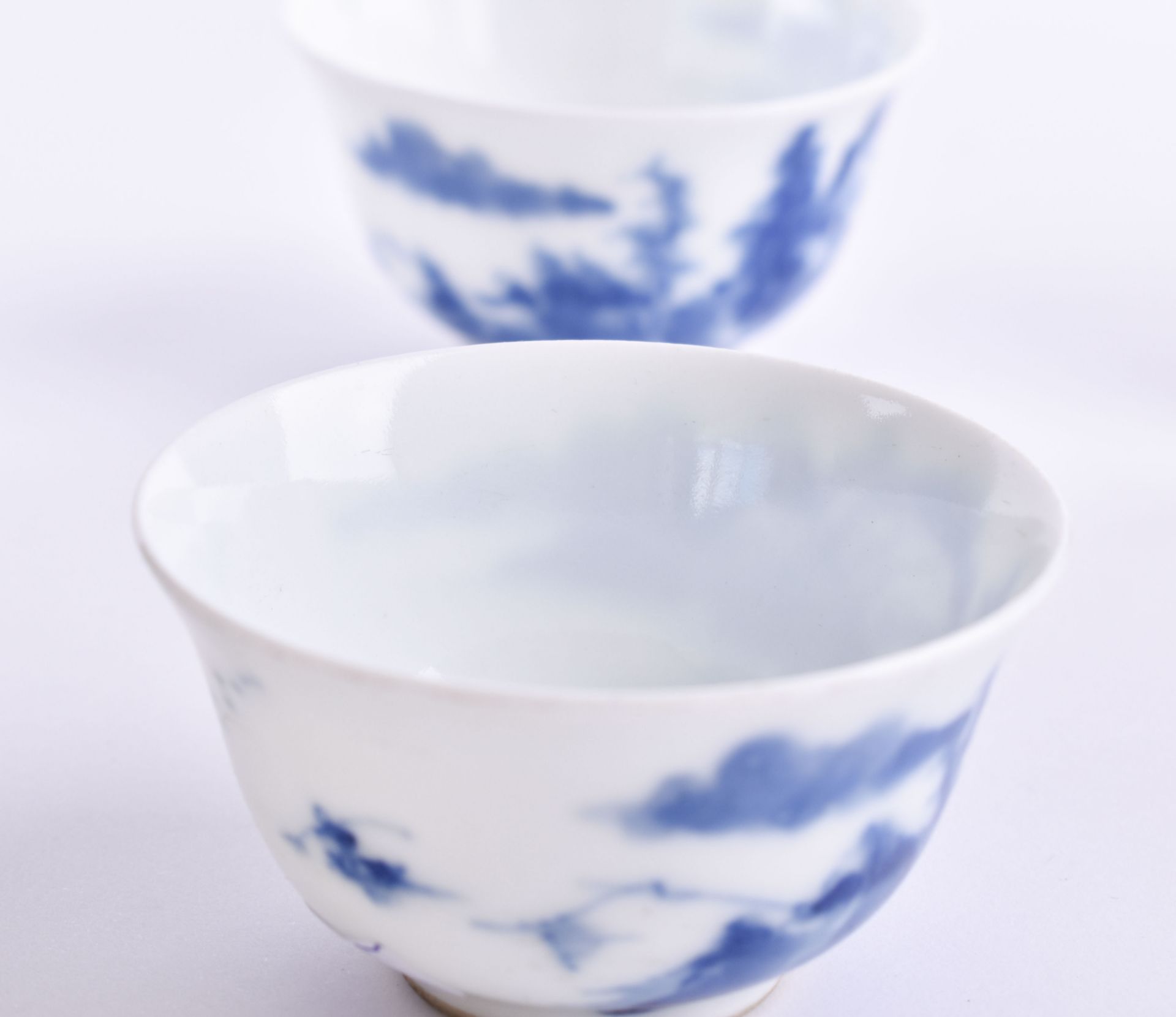 Paar Teeschalen China Qing-Dynastie - Image 3 of 4