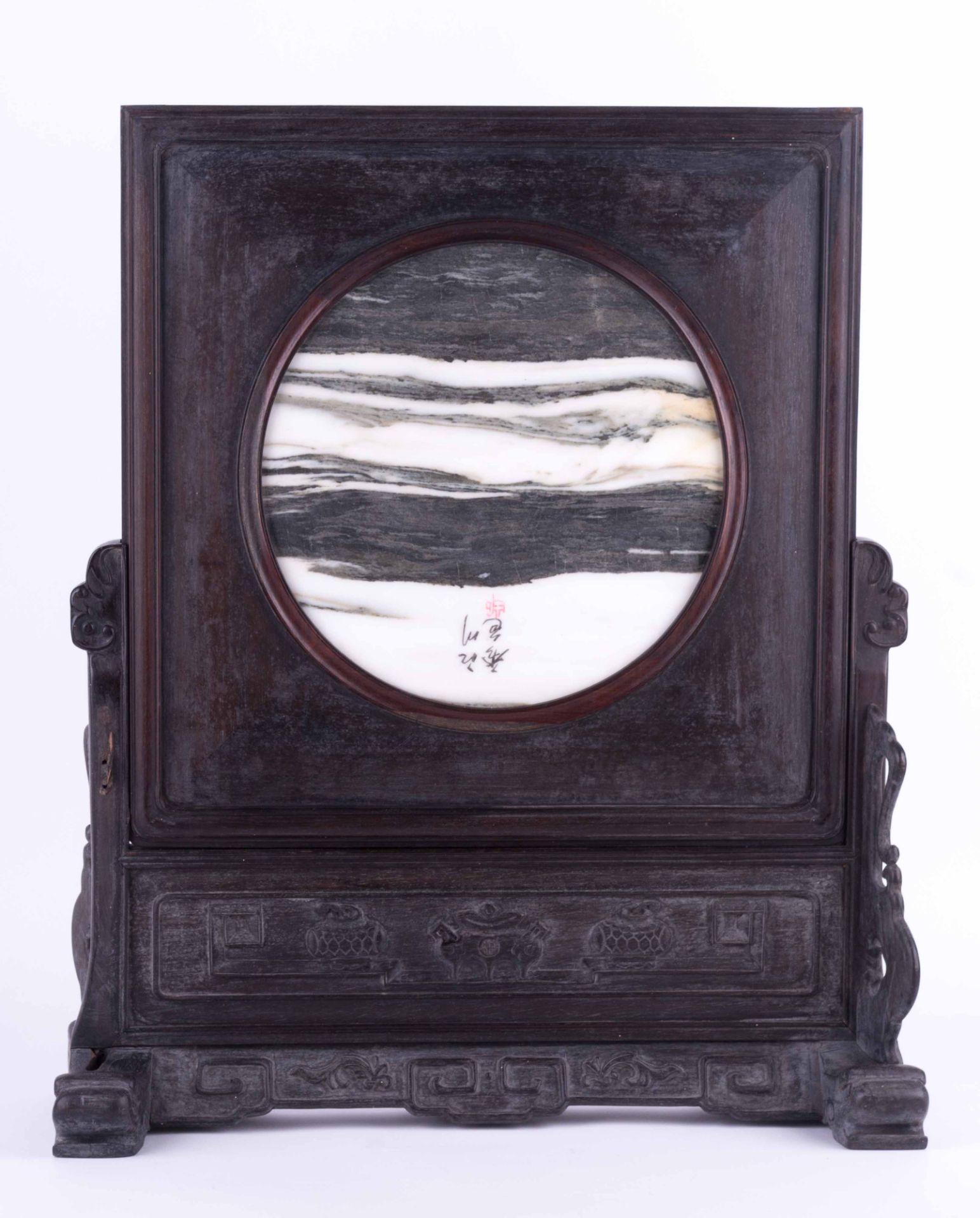 Stellschirm China Qing Dynastie 19. Jhd,
