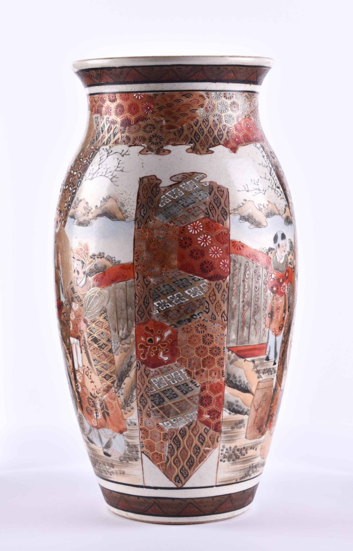 Satsuma Vase Japan Meiji Periode - Image 2 of 6