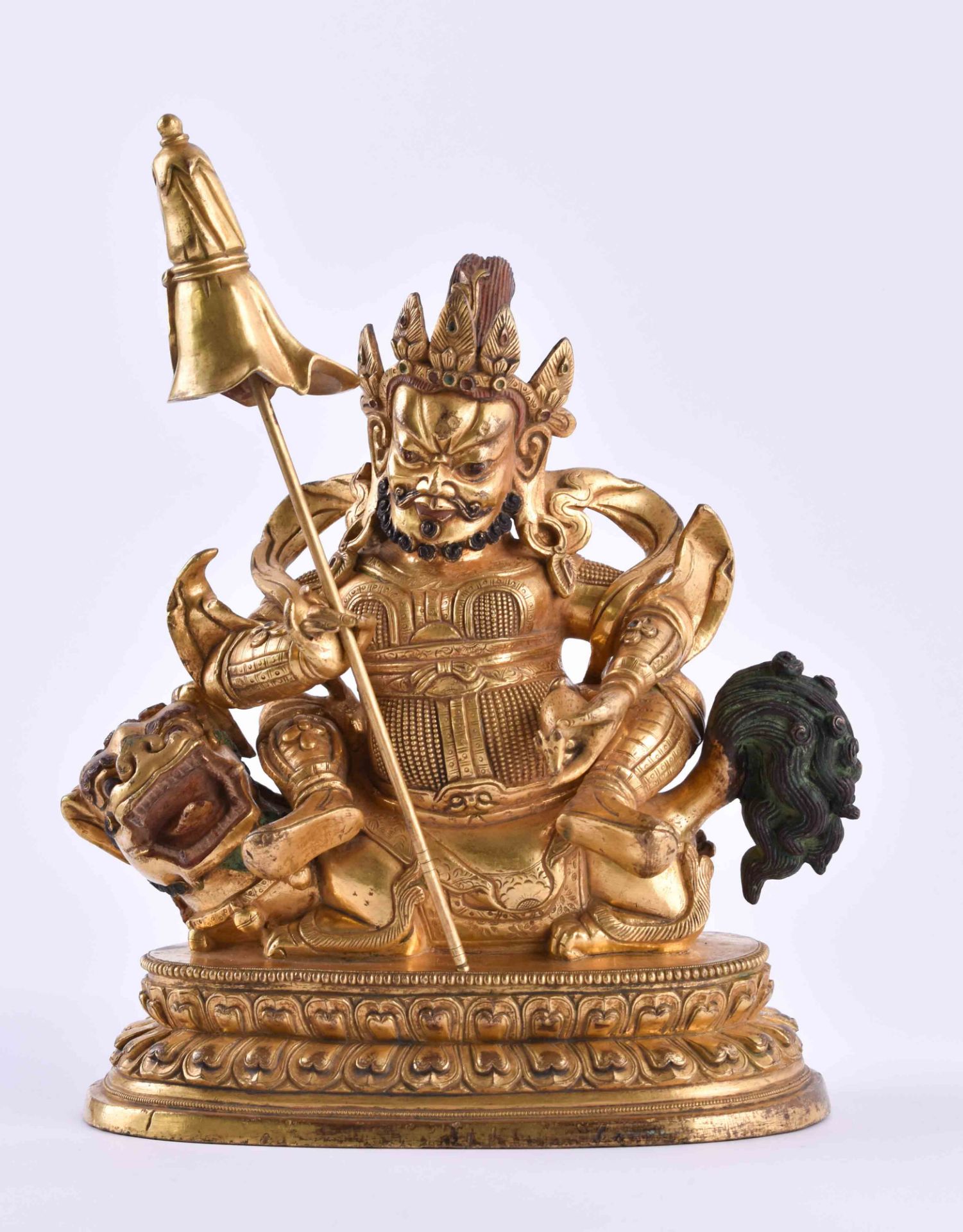 Bronze des Vaishravana Tibet 18. / 19. Jhd.