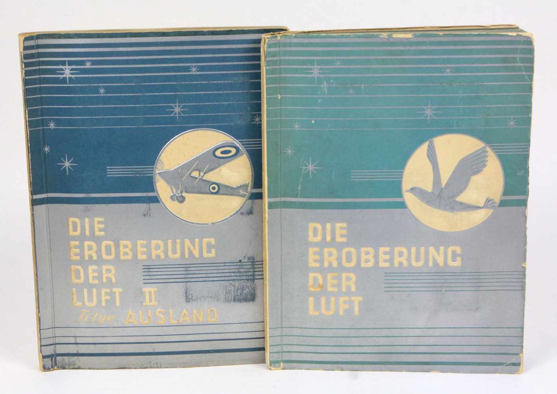 Die Eroberung der Luft2 Sammelbilderalben, Bildersammlung der Garba'ty Cigarettenfabrik GmbH, Berlin
