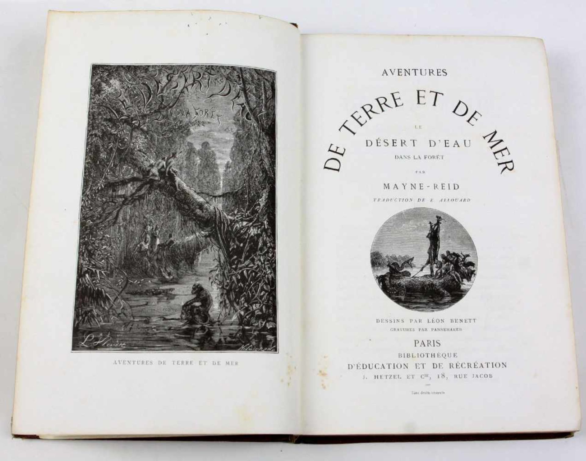 Abenteuer von Land und Meer Paris um 1870französisch *Aventures de terre et de Mer* le desert d'