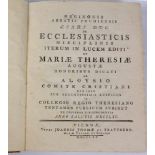 Mariae Theresiae 1765lateinische Ausgabe *Eccleiasticis Dsiciplinis Iterum in Lucem Editi et*,