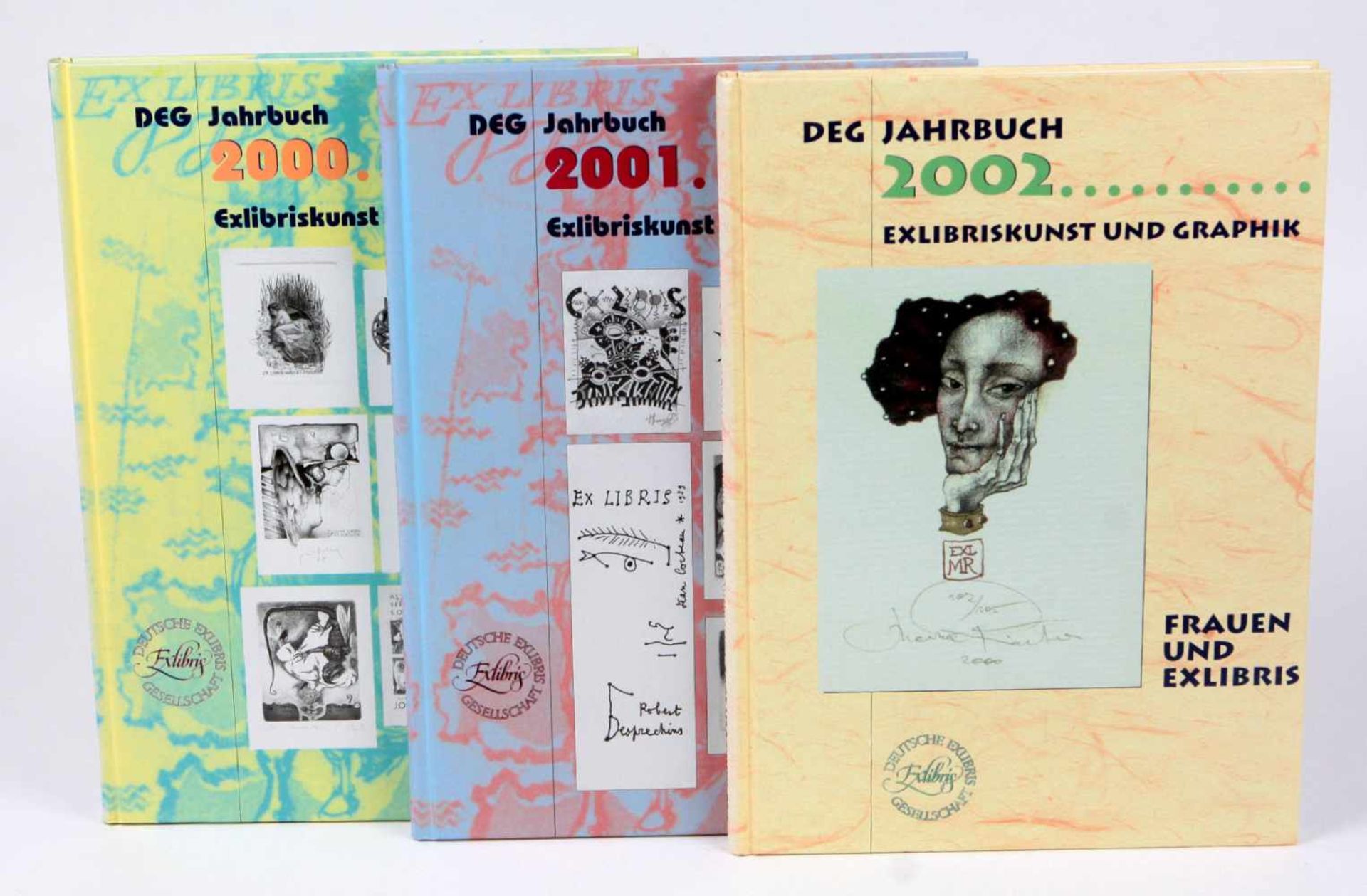 3 Exemplare Exlibriskunst und GraphikDas Exlibris des 20. Jahrhunderts in Europa mit *Jahrbuch 2000*