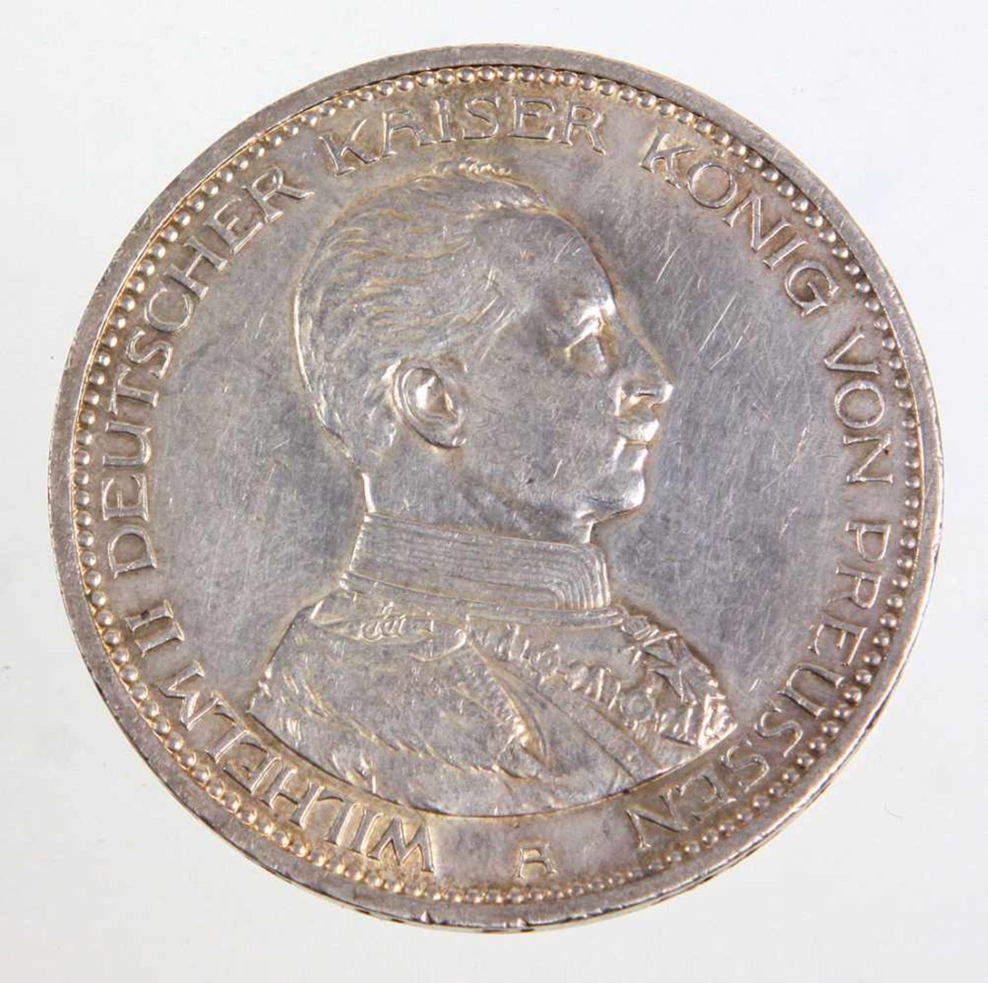 5 Mark Wilhelm II Preussen 1914 ASilbermünze Fünf Mark Deutsches Reich 1914, so um gekrönten