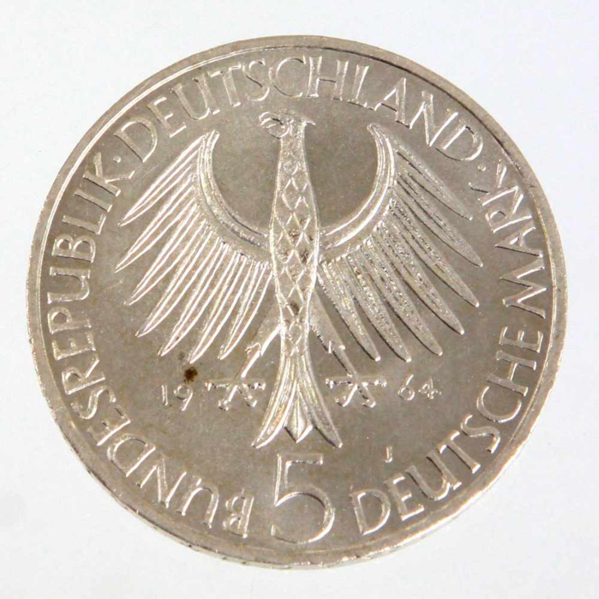 5 Dt. Mark Joh. Gottlieb Fichte 1964Gedenkmünze in Silber anläßl. des 150. Todestages des - Bild 2 aus 2