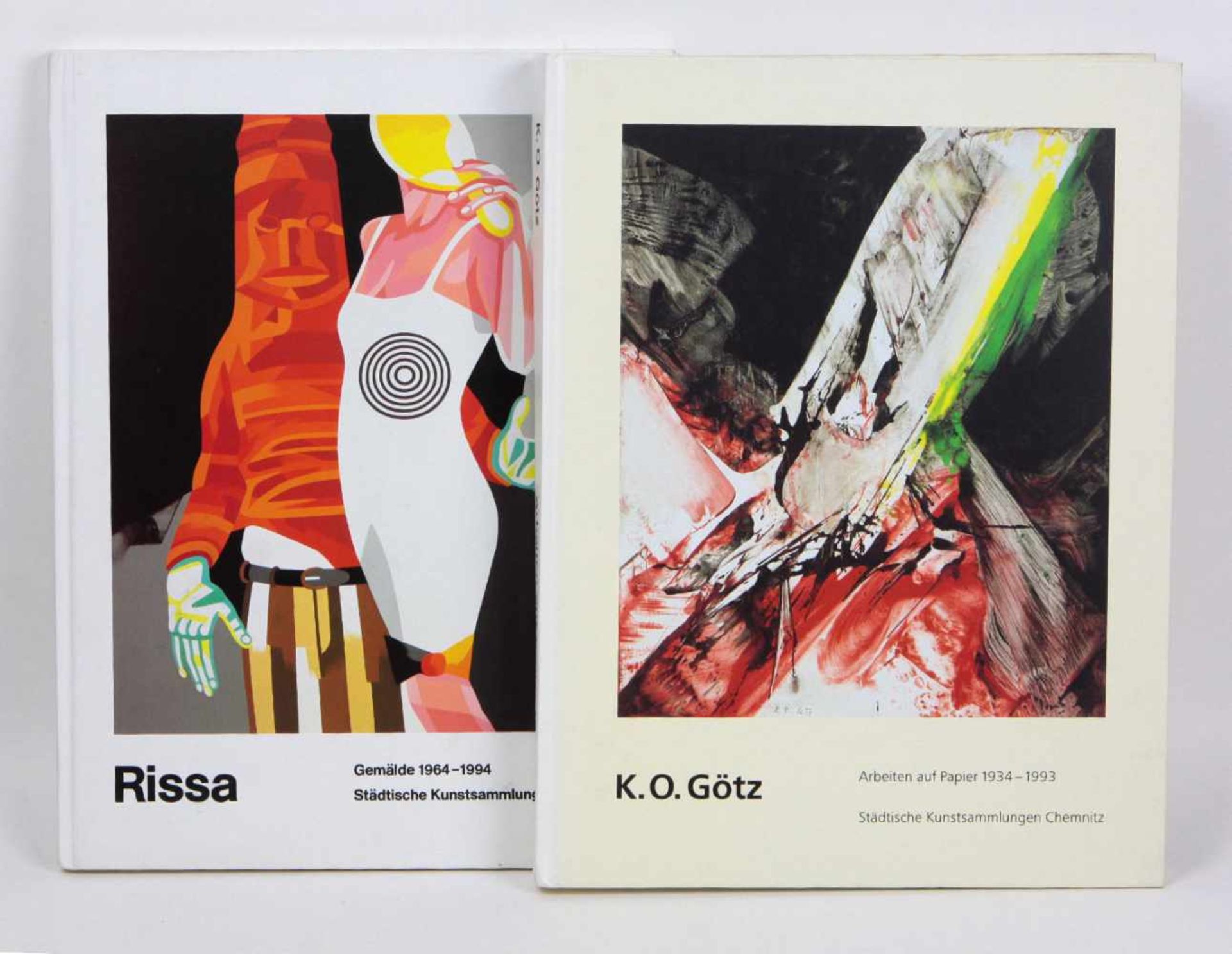 2 KunstbücherStädtische Kunstsammlungen Chemnitz, *Rissa Gemälde 1964-1994* sowie *K.O. Götz