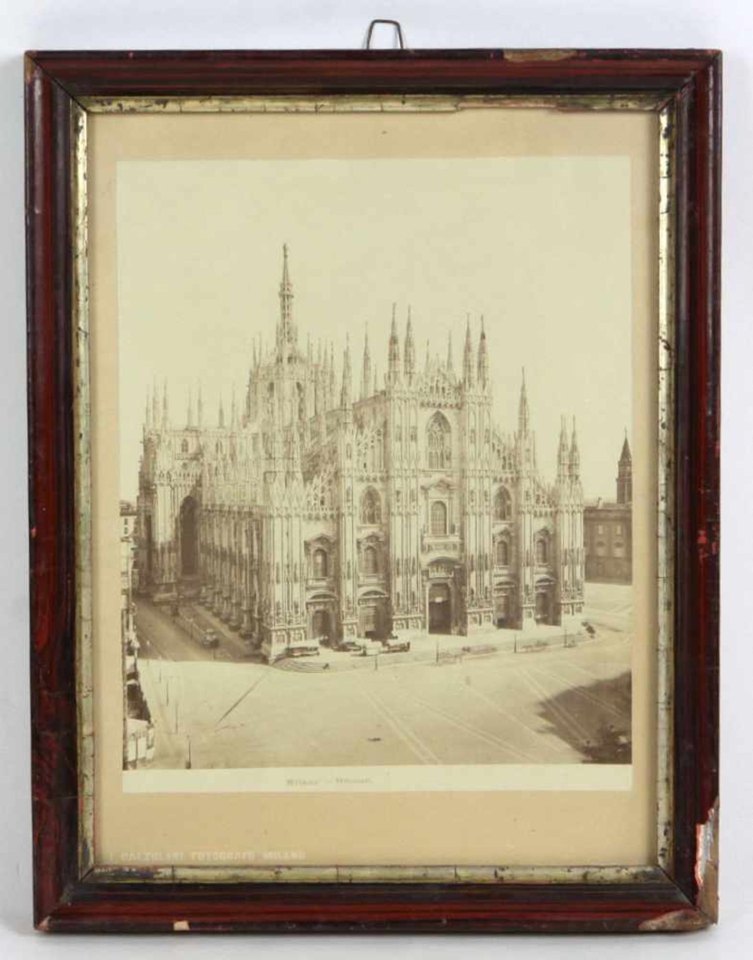 Mailänder Domgroßformatige Ansicht, SW Foto mittig unten bez. *Milano-Duomo*, ca. 19,5 x 24 cm,