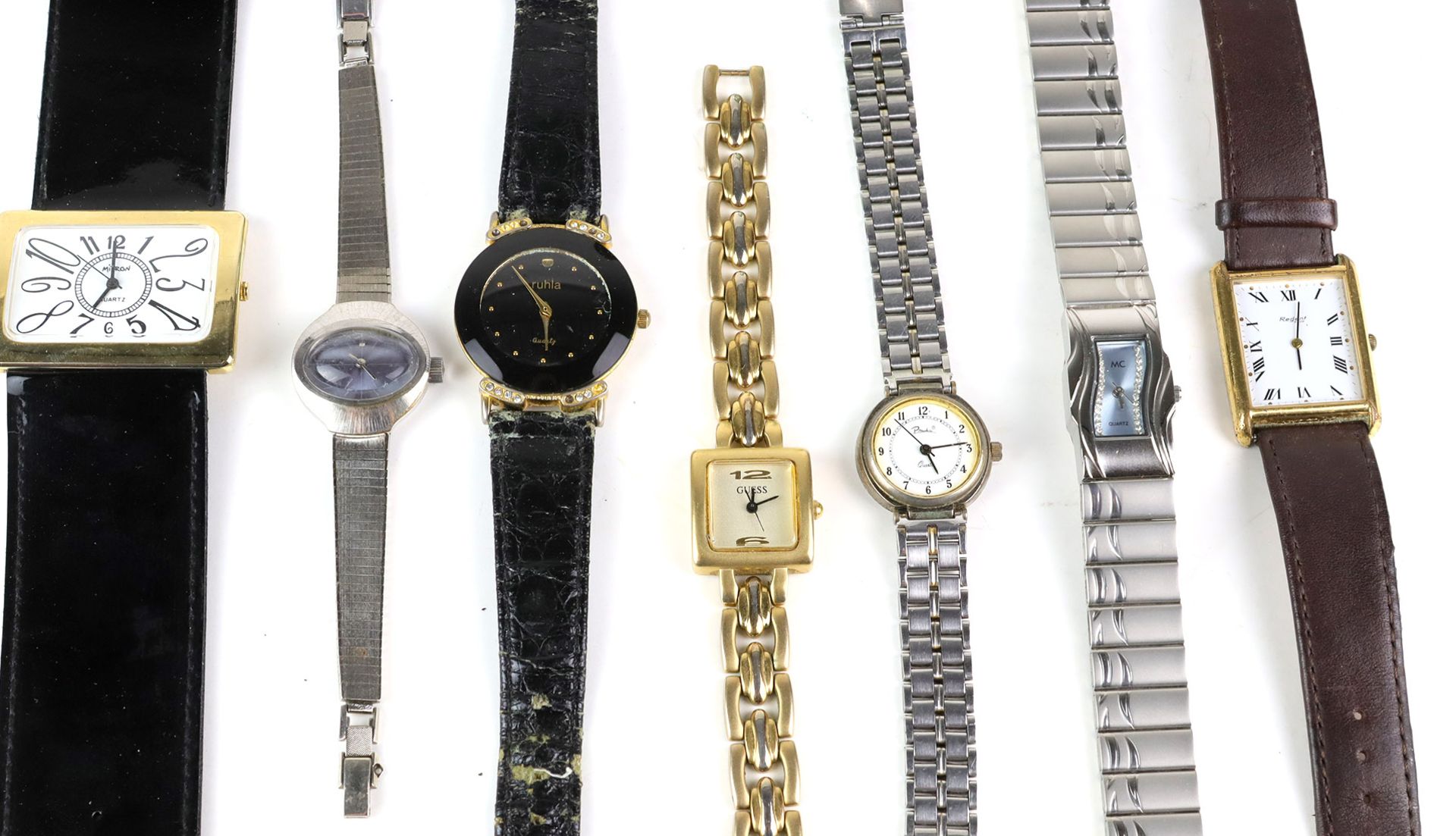 Posten Armbanduhren9 verschieden ausgeführten Damen Armbanduhren, überwiegend mit Quatzwerk, - Bild 2 aus 2