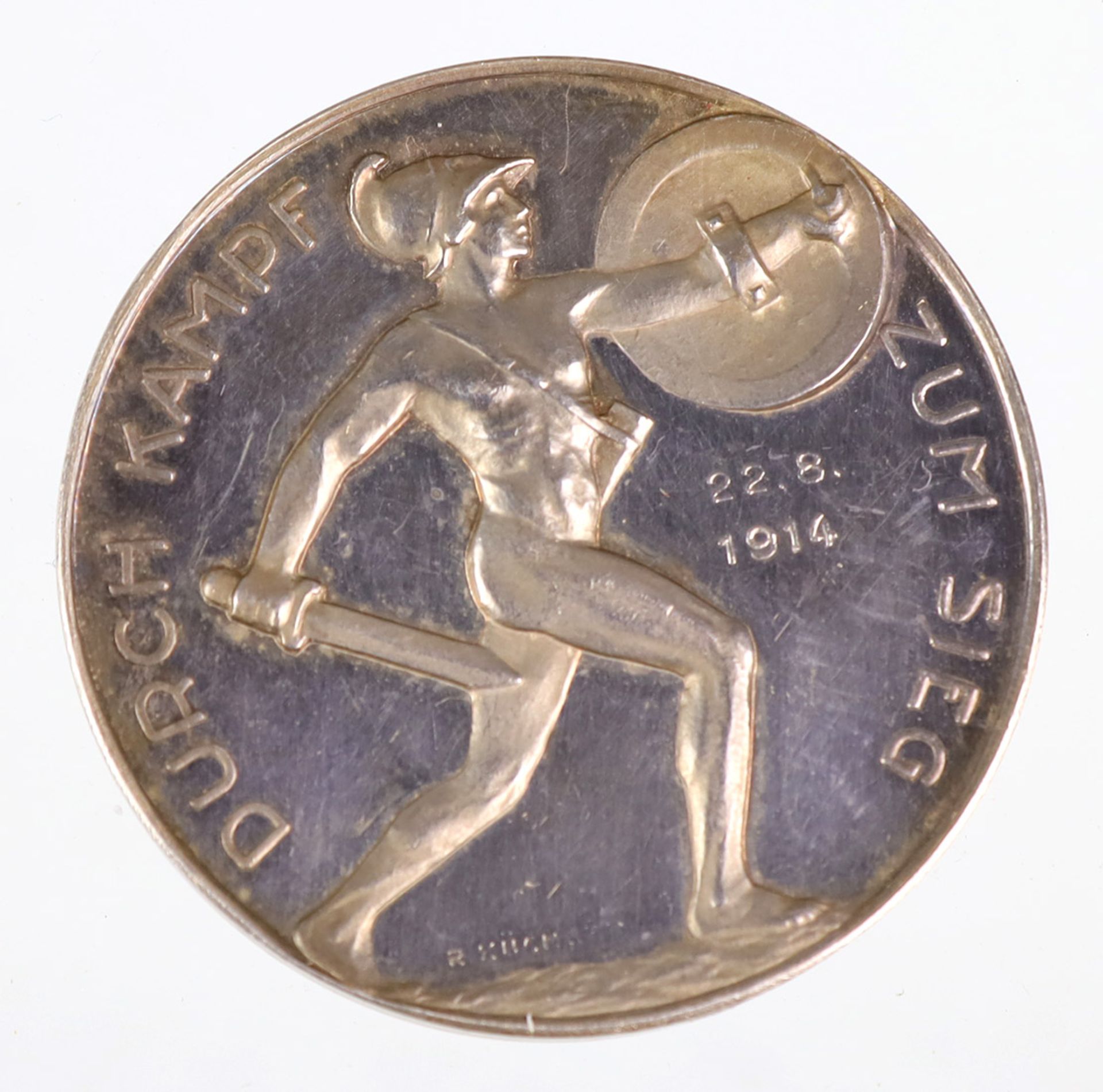 Medaille Kronprinz WilhelmSilber, Österreich, I. Weltkrieg 1914-1918, von R. Küchler u. Grünthal, - Bild 2 aus 2