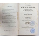 MikroskopieL'étudiant Micrographe et des préparations par Arthur Chevalier. Ovrage orn‚ de