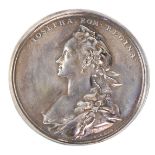 Silber Medaille 1765Maximilian III. Joseph, 1745-1777, von F. A. Schega, auf die Vermählung seiner