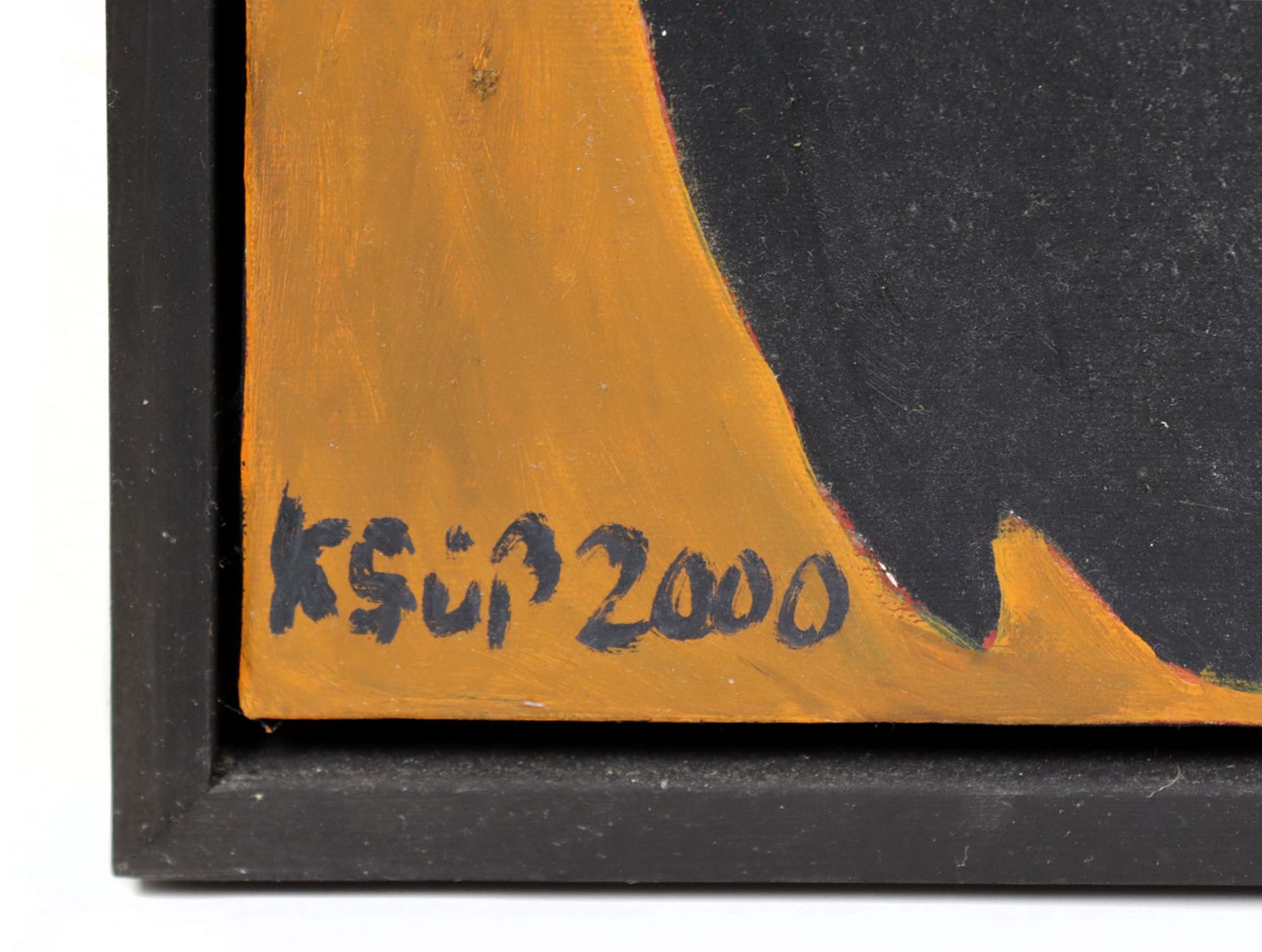 2 Gesichter - Süß, Klaus 2000Leinwand links unten signiert K. Süß sowie datiert 2000, Klaus Süß, - Bild 2 aus 2