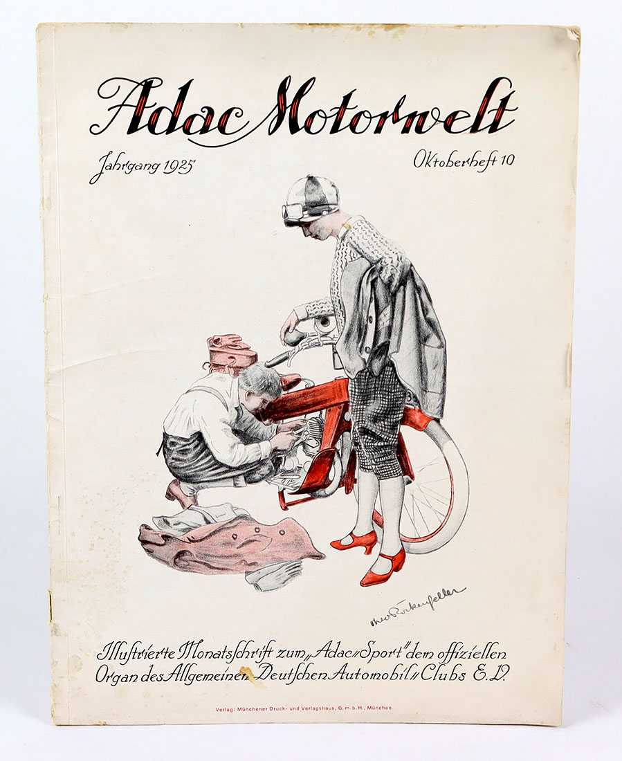 ADAC Motorwelt 1925Oktoberheft Nr. 10 des Jahrgang 1925, Illustrierte Monatsschrift zum ADAC Sport