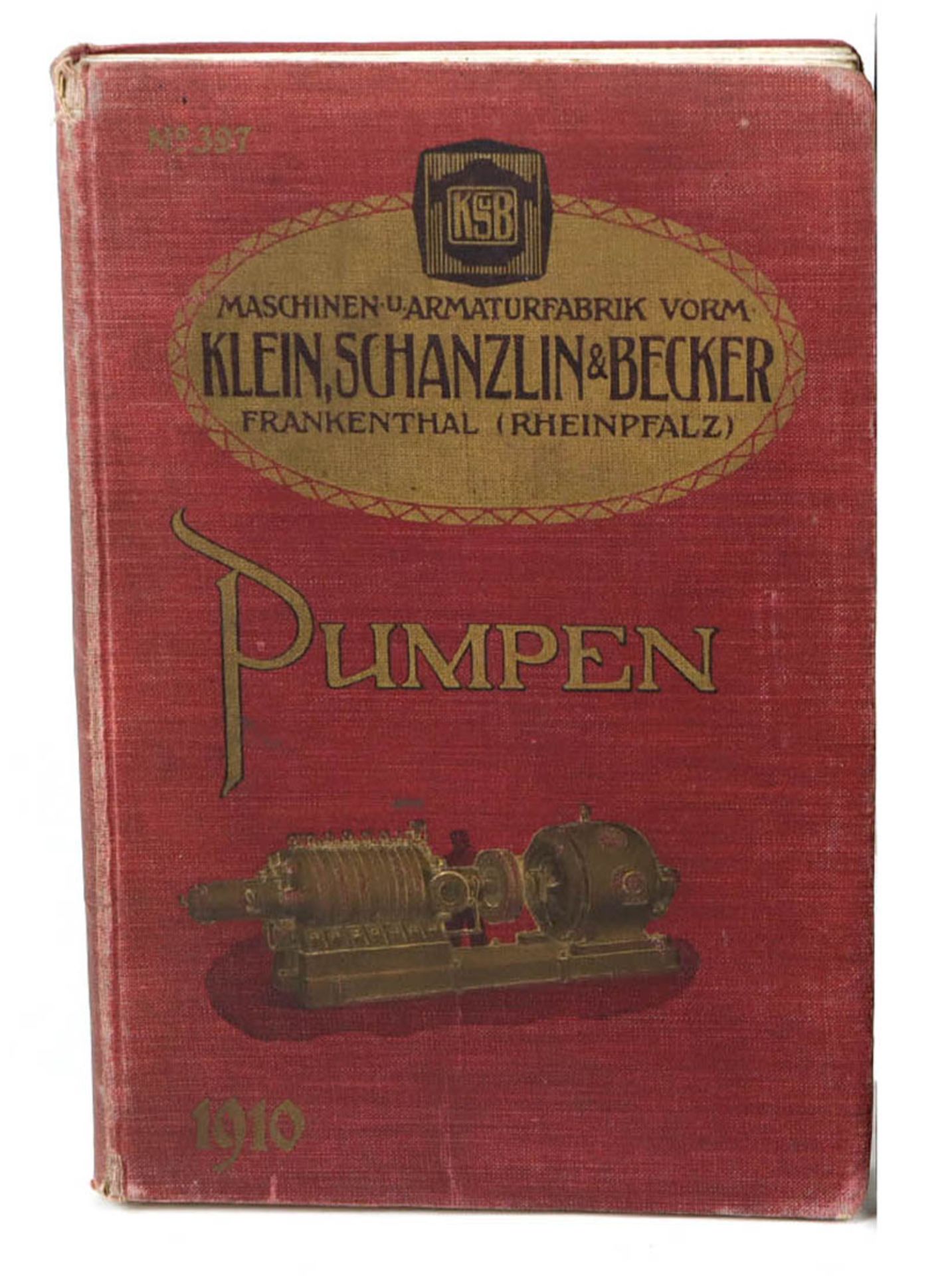 PumpenKatalog der Maschinen- u. Armaturenfabrik Klein, Schanzlin & Becker Frankenthal, mit sehr
