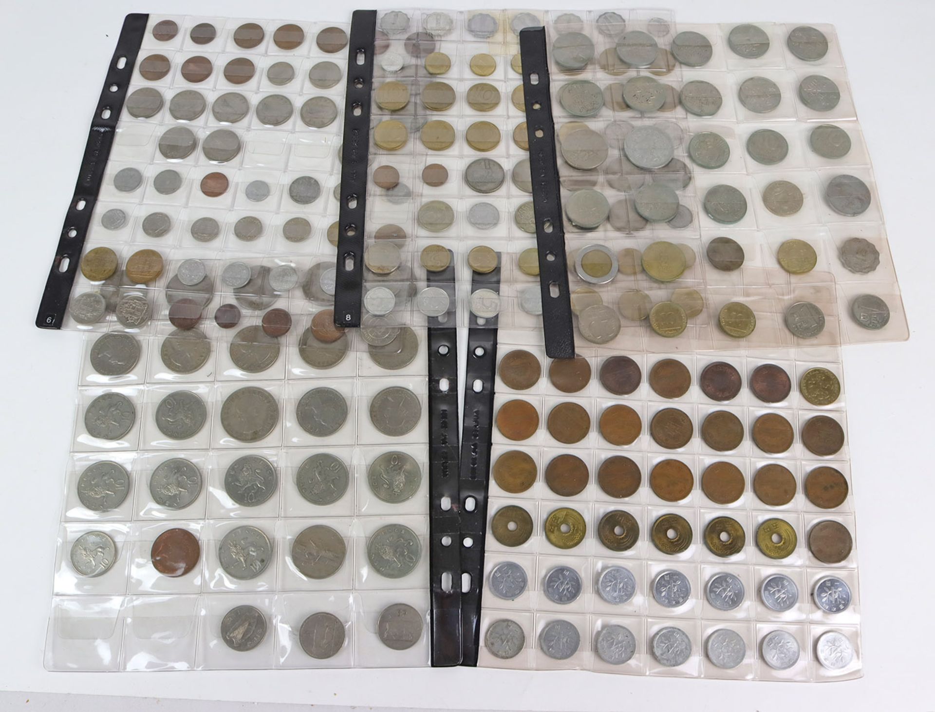 Posten Kursmünzen alle Weltverschiedene Materialien, Wertstellungen u. Ausgabejahre von 1955 bis