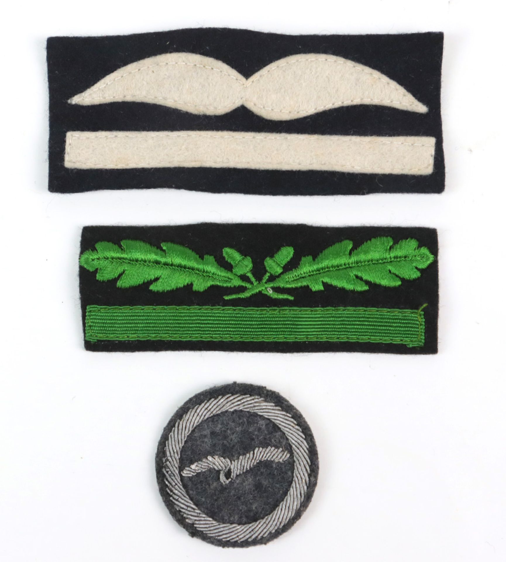 Wehrmacht ÄrmelabzeichenHeer u. Waffen SS Rangabzeichen Spezailbekleidung Tarnuniform dazu
