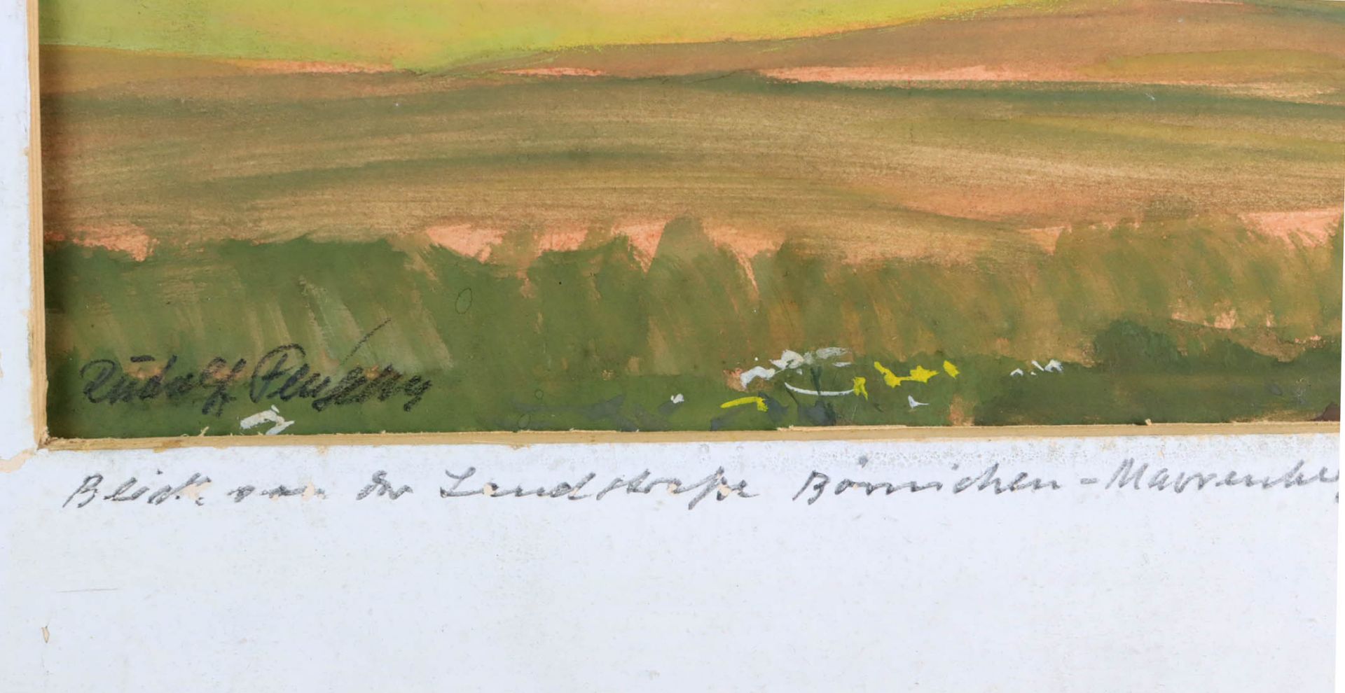 Erzgebirgs Landschaft - Fleischer, RudolfAquarell links unten signiert Rudolf Fleischer, * 25. - Image 2 of 2
