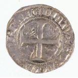 Frankreich, Charles VI. 1380-1422Silber, Blanc (Guénar), Frankreich Karl VI. 1380-1422, Ø ca. 25 mm,