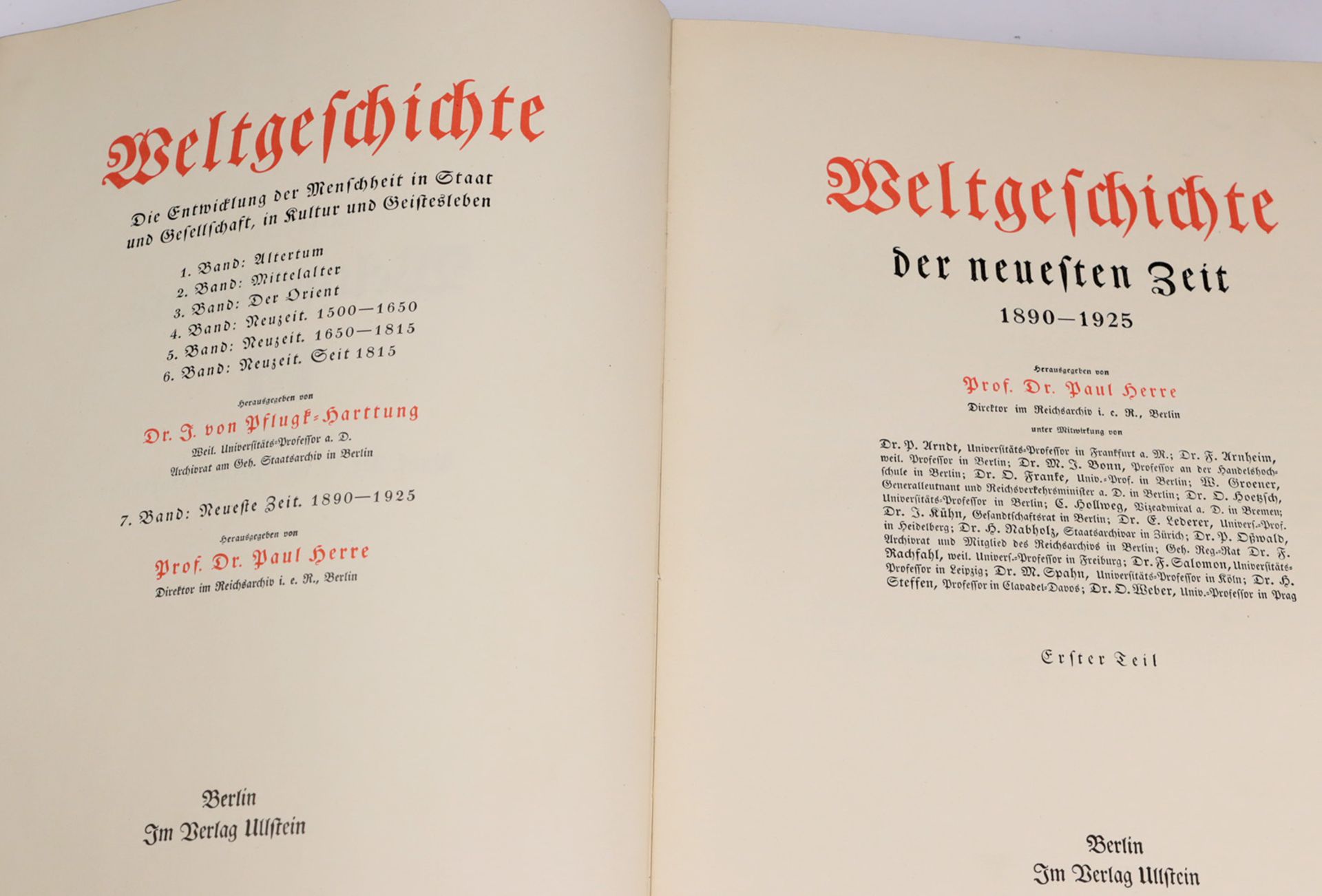 Ullsteins Weltgeschichtehrsg. von Prof. Dr. Julius von Pflugk- Hartung, 7. Band *Neueste Zeit 1890- - Bild 2 aus 3