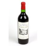 französischer Rotwein 1976Chateau Haut-Rocher Saint-Emilion Grand Cru, grüne Flasche mit rotem