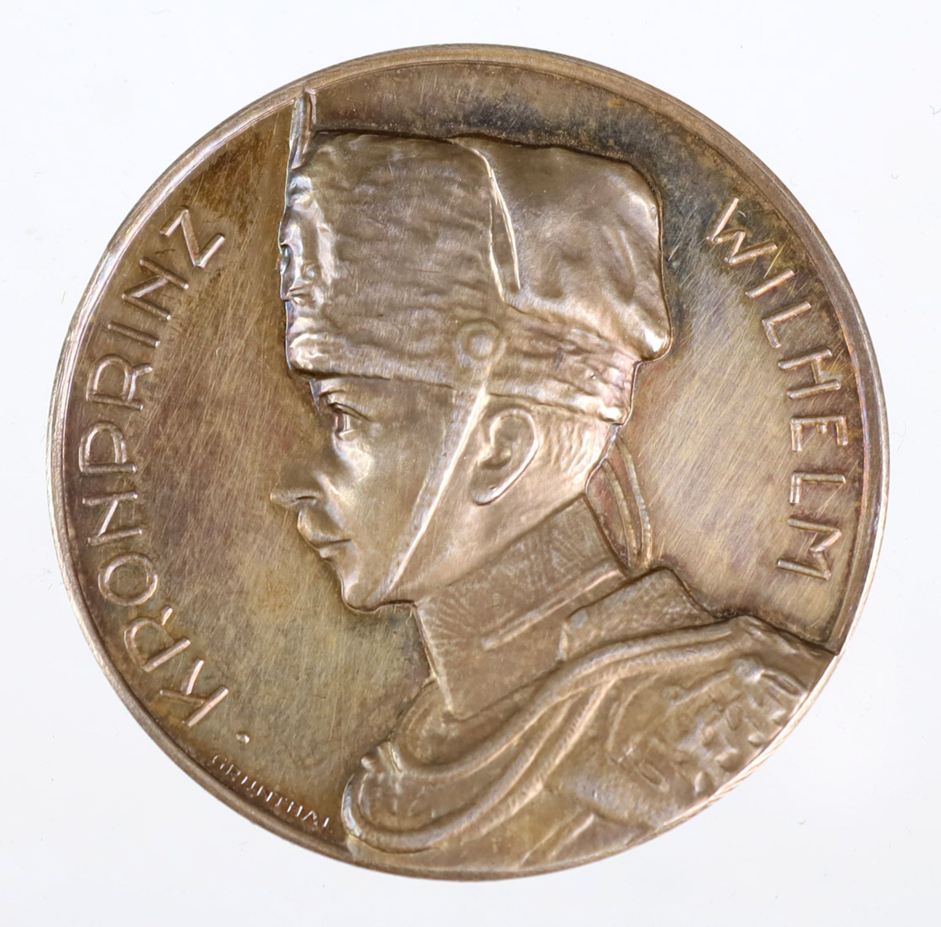 Medaille Kronprinz WilhelmSilber, Österreich, I. Weltkrieg 1914-1918, von R. Küchler u. Grünthal,