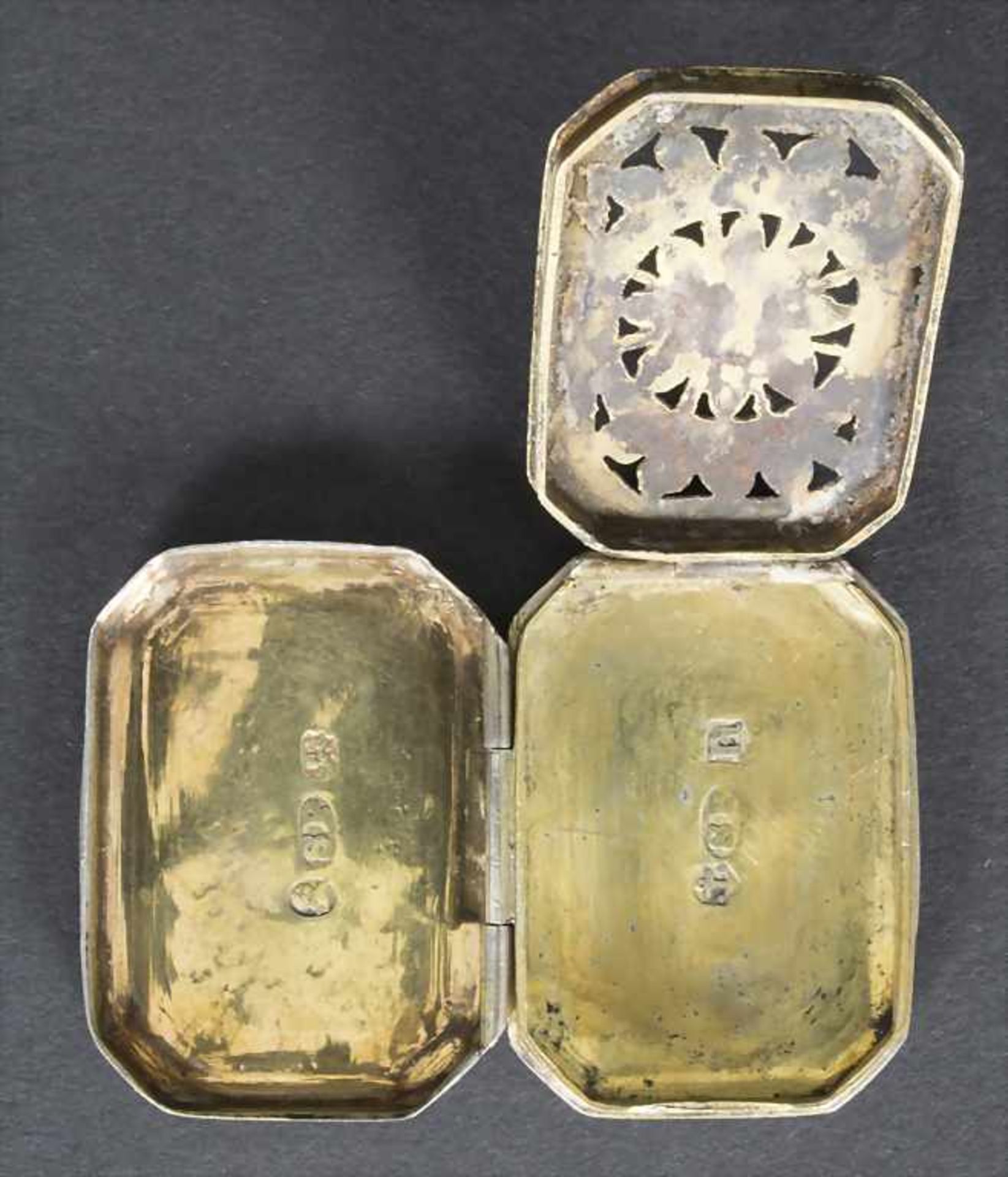 Richsalzdose / A silver vinaigrette, Samuel Pemberton, Birmingham, 1811Material: Sterling Silber - Bild 2 aus 5