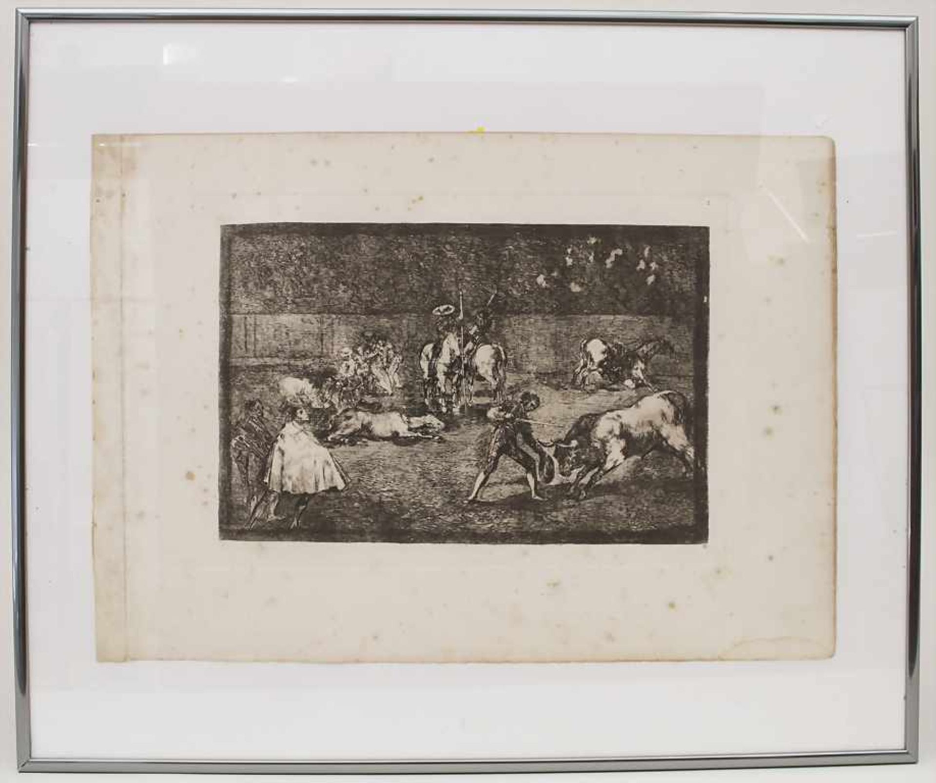 Francisco de Goya (1746-1828), 'Stierkampf' / 'A bullfight'Technik: Radierung auf Büttenpapier, - Bild 3 aus 4