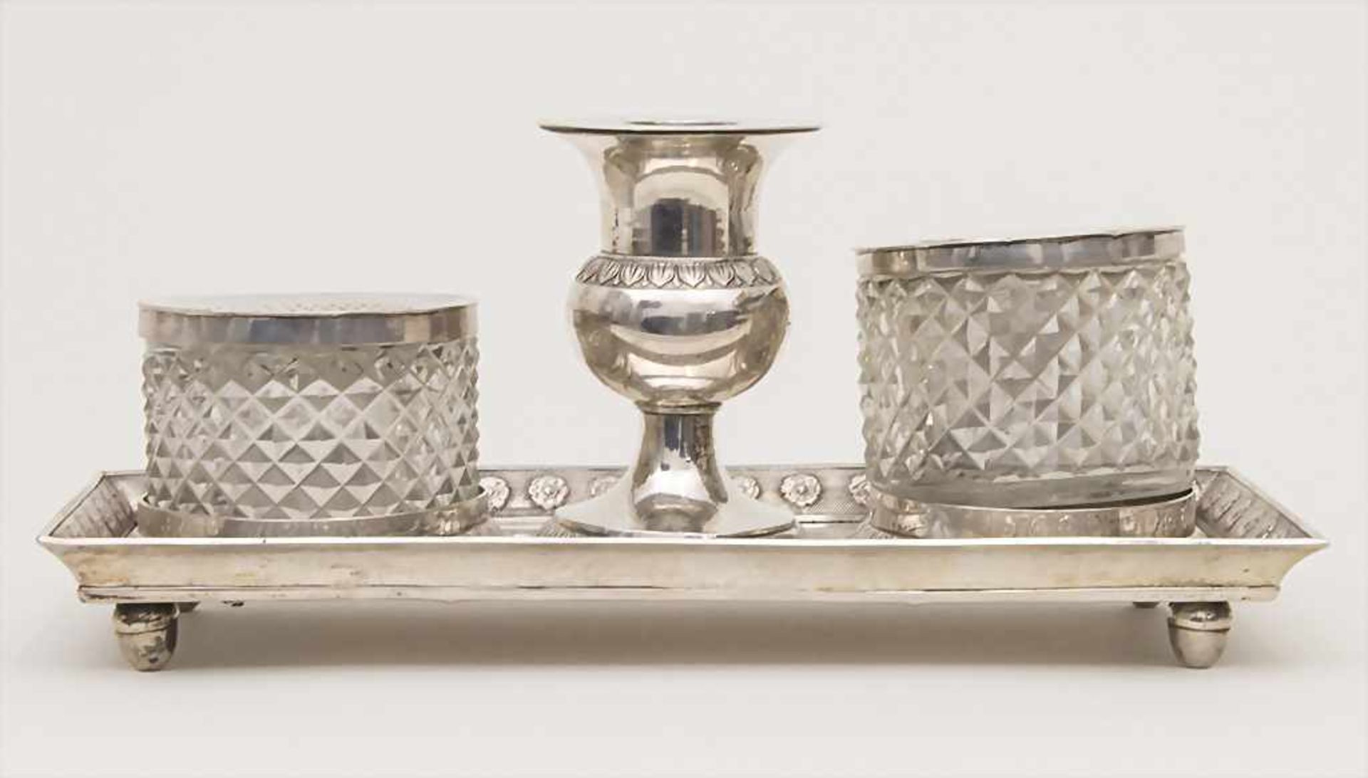 Schreibset aus dem Besitz von Marie Königin von Hannover (1818-1907) / A silver writing set owned by - Image 3 of 10