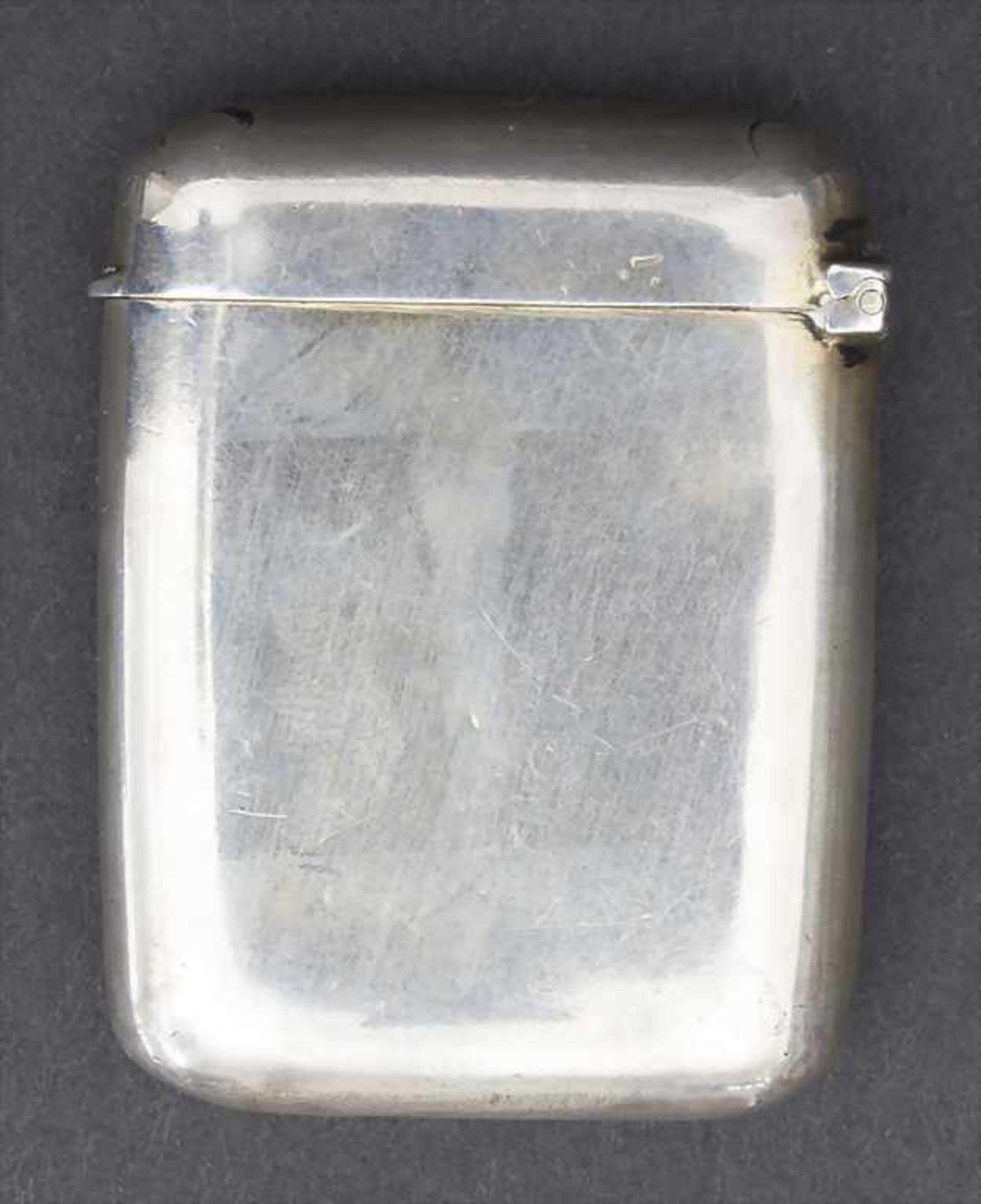 Streichholzetui / A silver matchbox, Frankreich, Prudent Quitte, 1882Material: Silber, Unterseite - Bild 3 aus 5