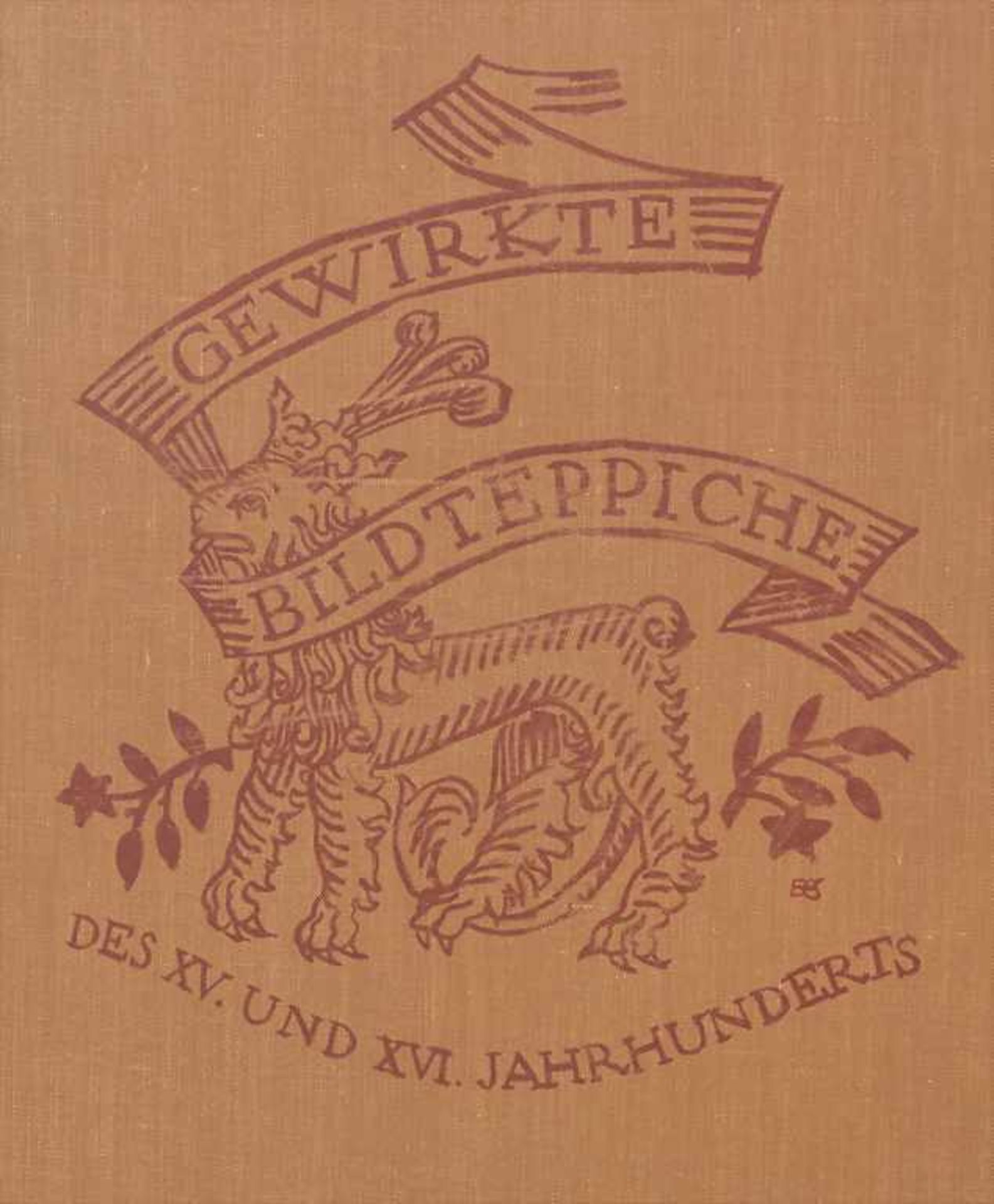 Rudolf F. Burckhardt (Hg), 'Gewirkte Bildteppiche des XV. und XVI. Jahrhunderts', 1923Verlag: Karl - Image 3 of 7
