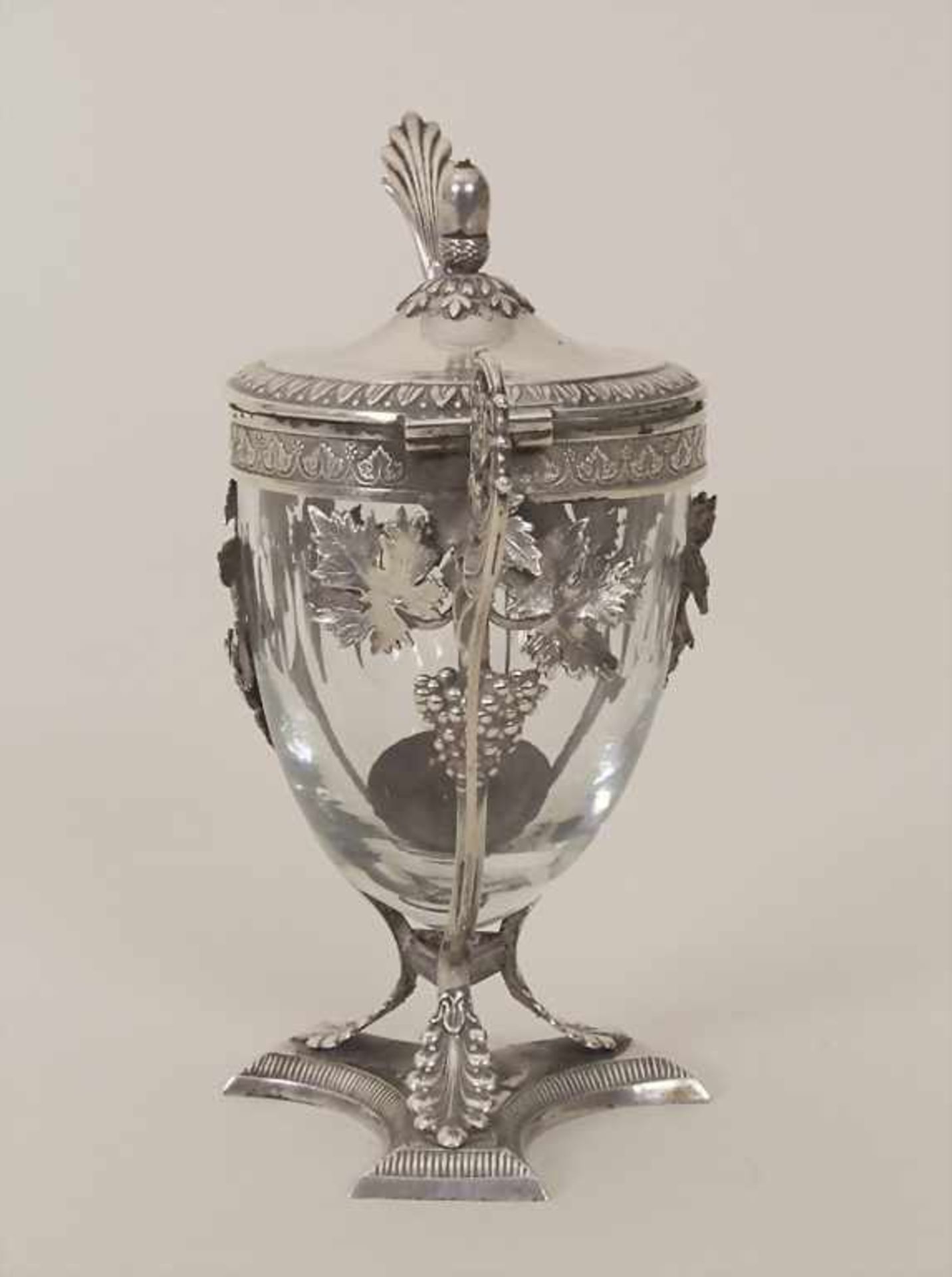 Empire Senftöpchen / A silver mustard pot, deutsch, um 1810Material: Silber 13 Lot, mit - Bild 4 aus 7