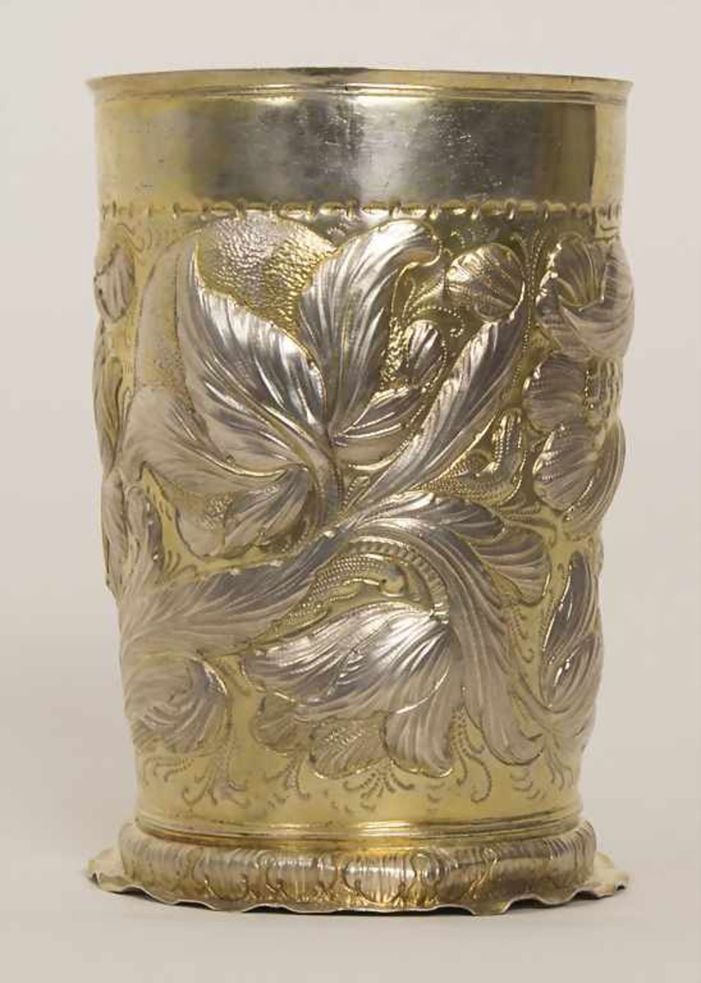 Großer schlesischer Prunkbecher / A large Silesian silver beaker, Christian Metze d. Ä., Ohlau, um - Bild 3 aus 8