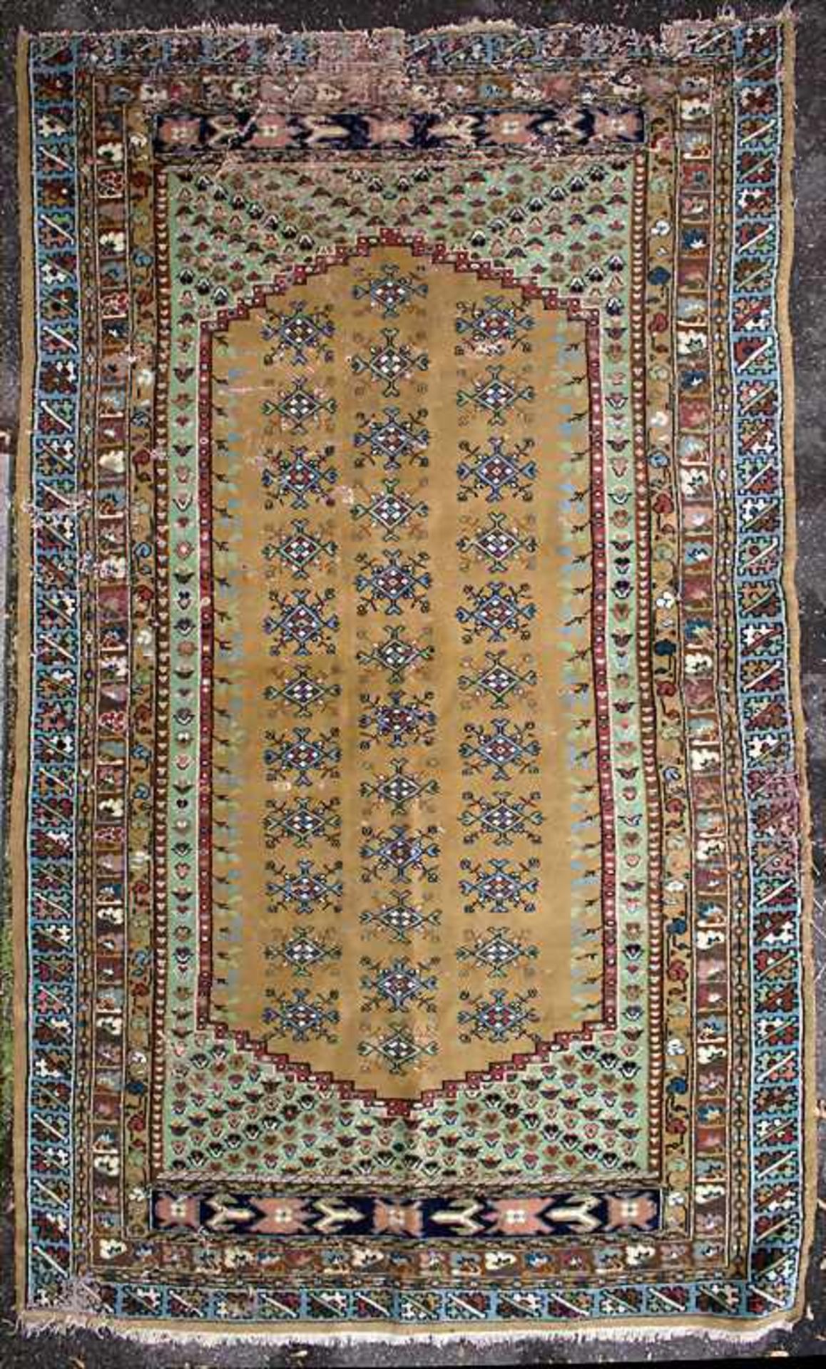 Orientteppich / An oriental carpetMaterial: Wolle auf Baumwolle, Maße: 242 x 140 cm, Zustand: