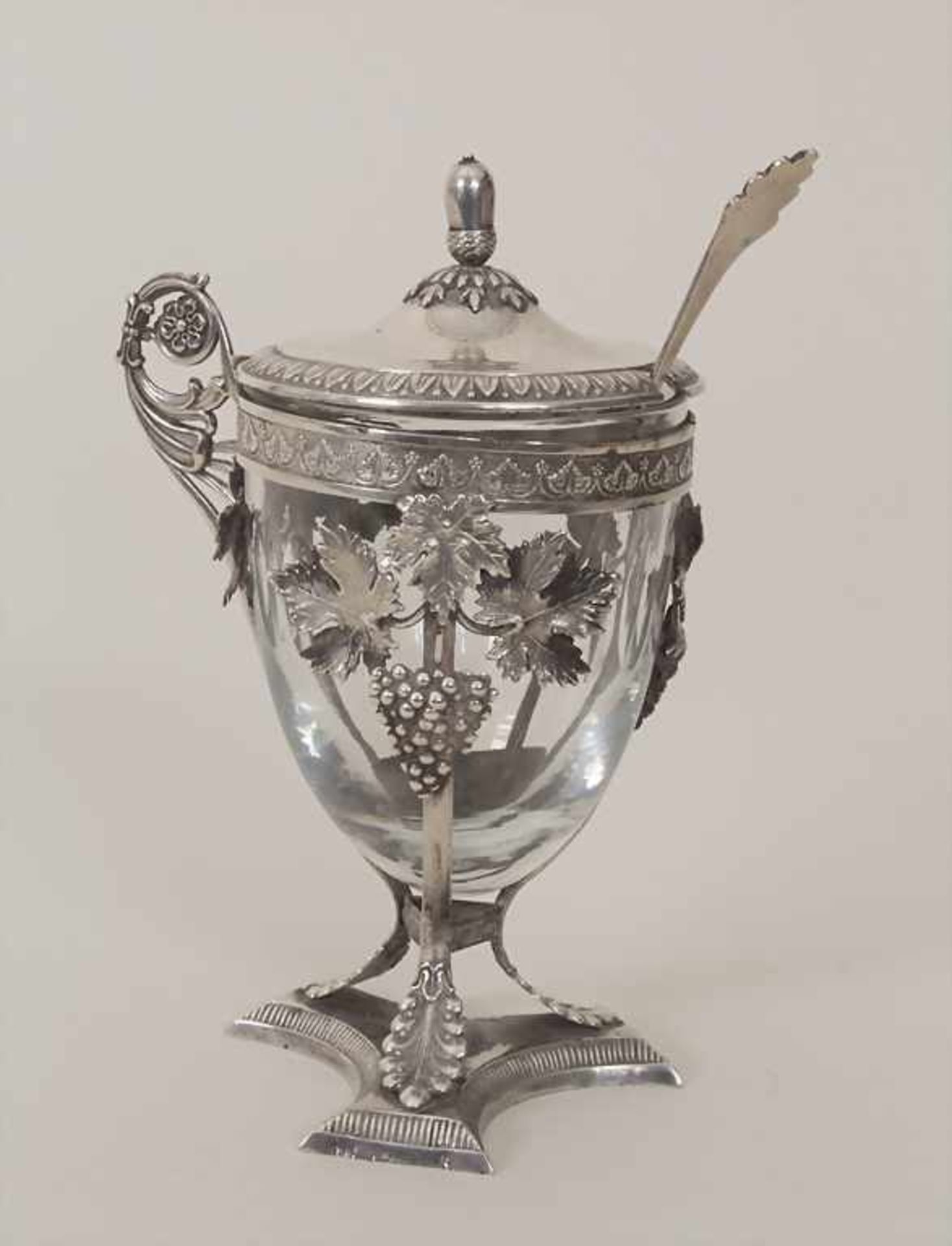 Empire Senftöpchen / A silver mustard pot, deutsch, um 1810Material: Silber 13 Lot, mit - Bild 2 aus 7