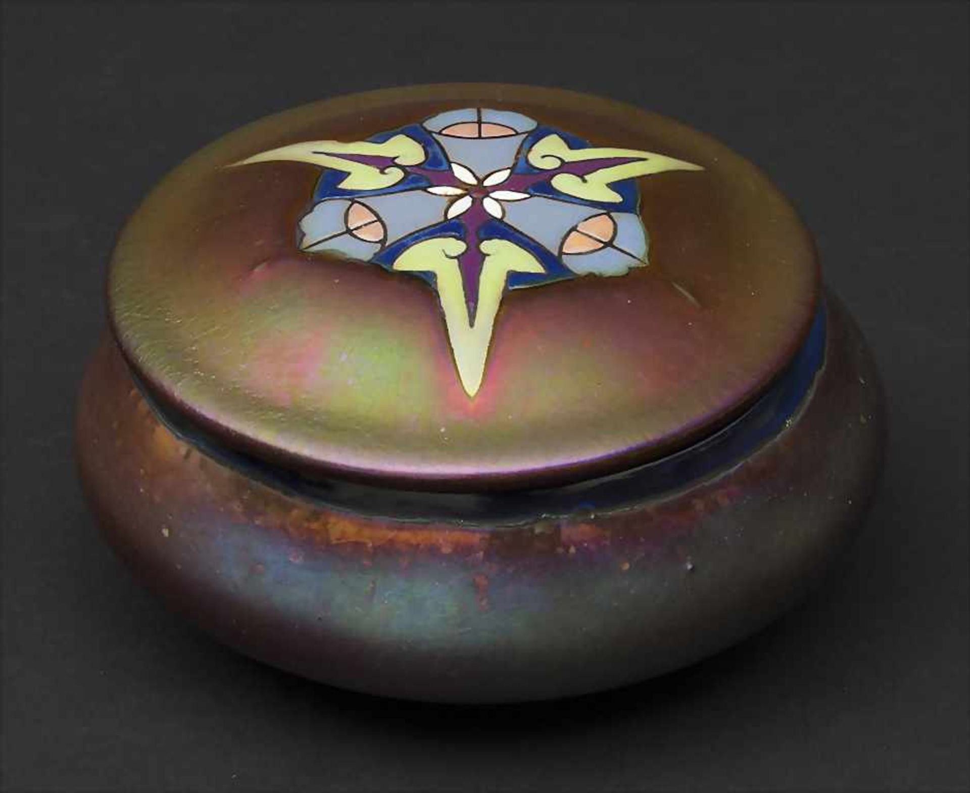 Jugendstil Deckeldose / An Art Nouveau lidded box, Jean Barol, Montieres, Amiens, ca.