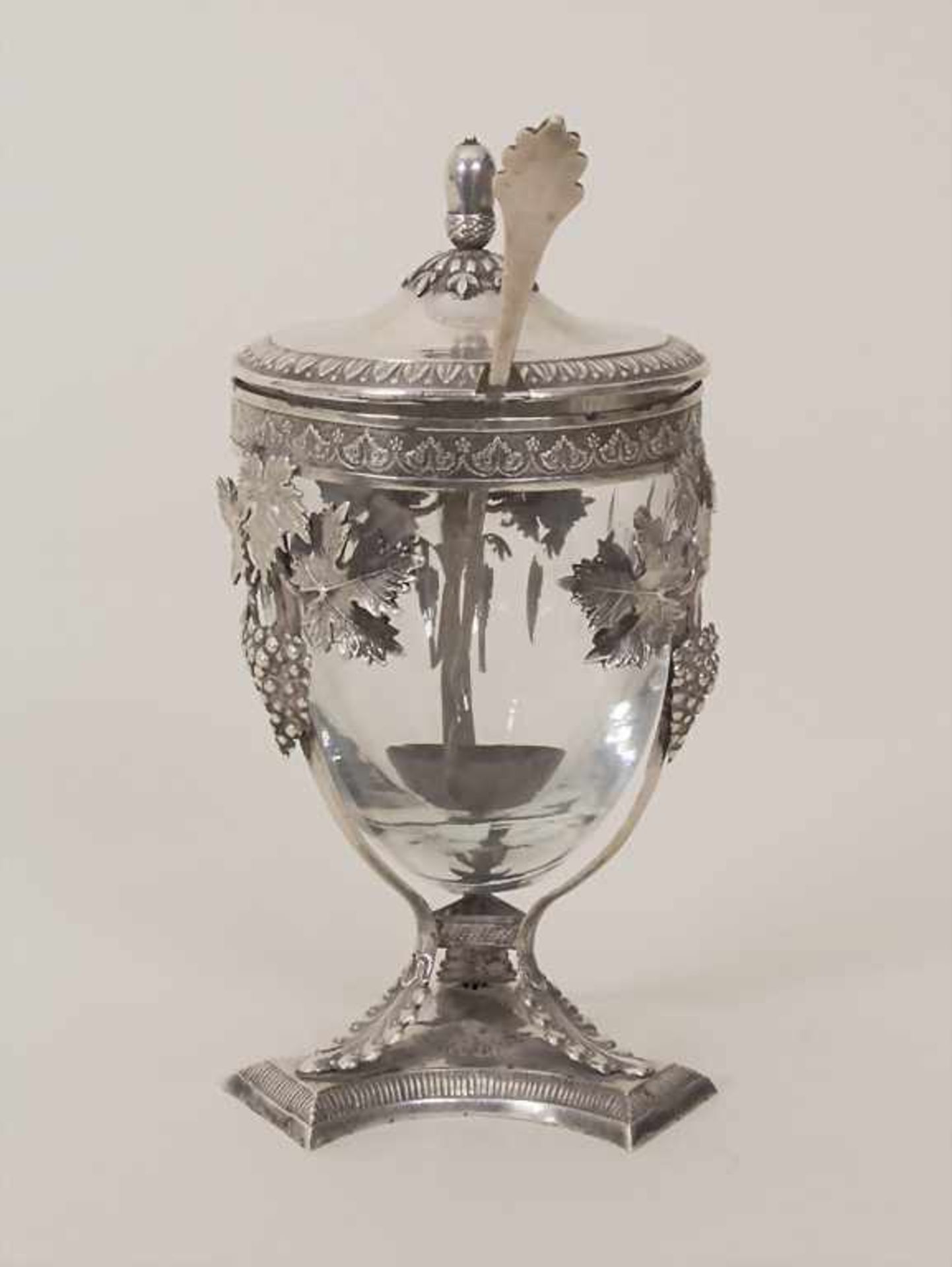 Empire Senftöpchen / A silver mustard pot, deutsch, um 1810Material: Silber 13 Lot, mit - Bild 3 aus 7