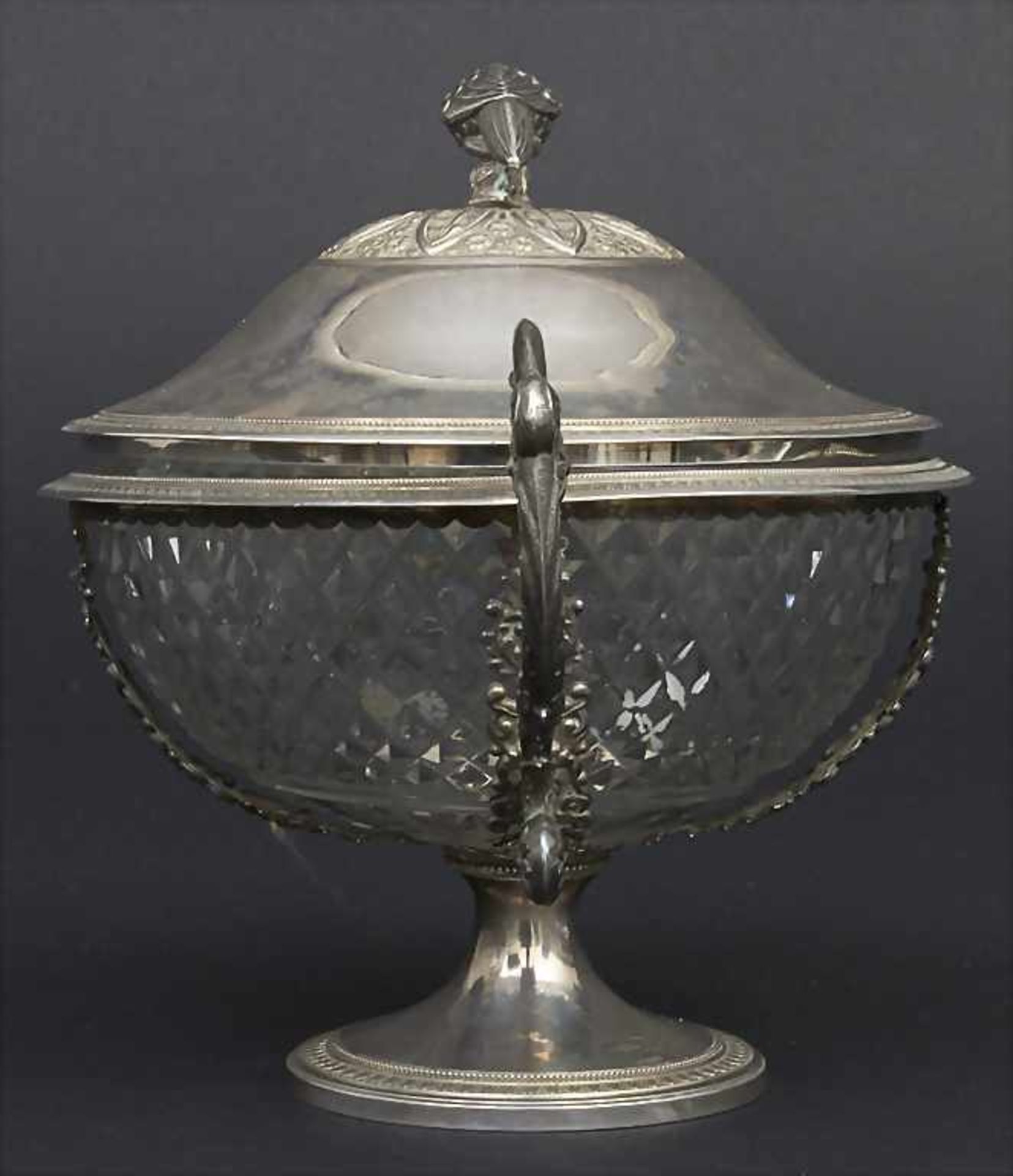 Deckeldose / A lidded silver bowl, Brüssel / Brussels, um 1840Material: Silber 950, mit - Bild 2 aus 11