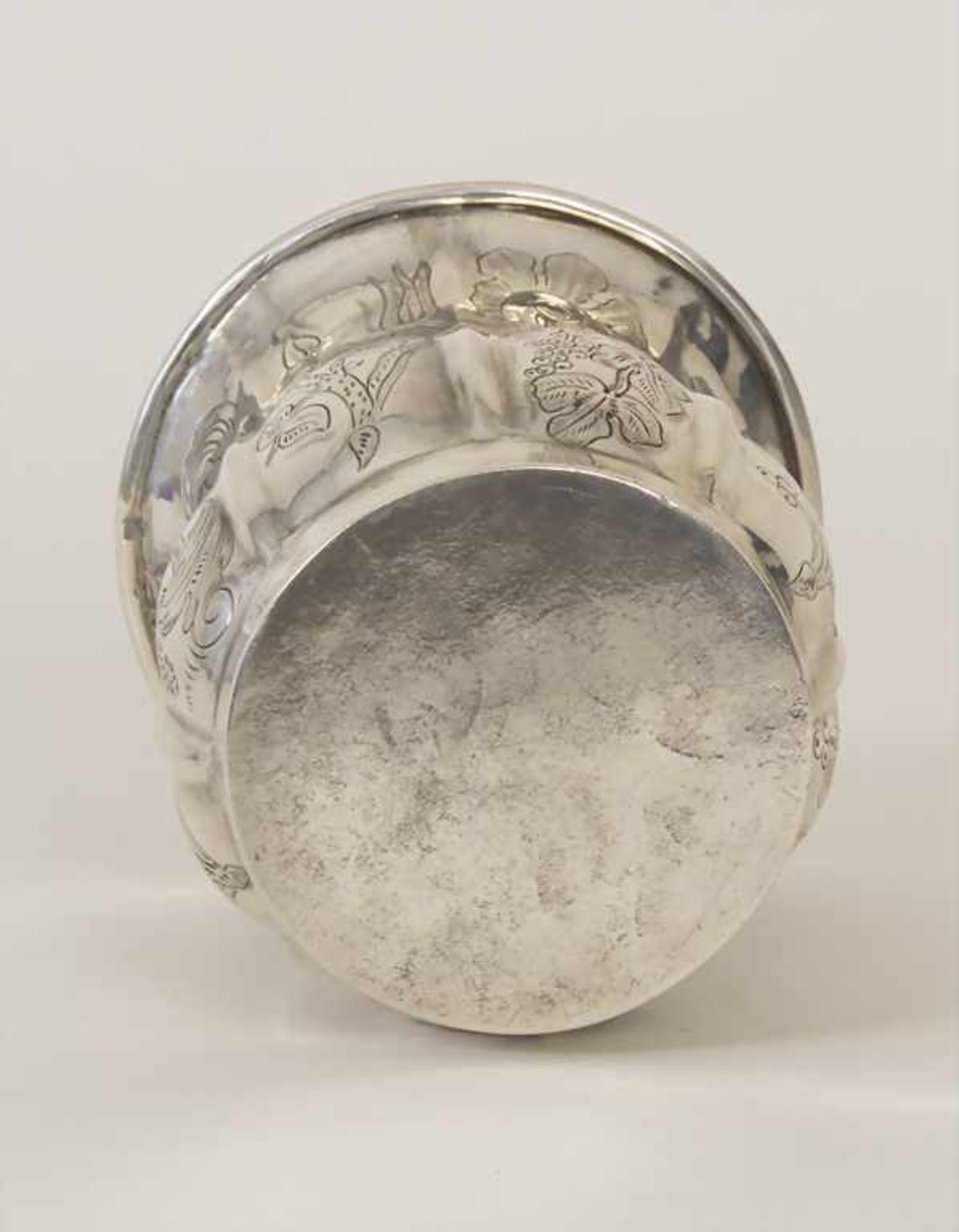 Biedermeier Becher / A Biedermeier silver beaker, Alois Wayand, Wien, 1837Material: Silber 13 Lot, - Image 5 of 7