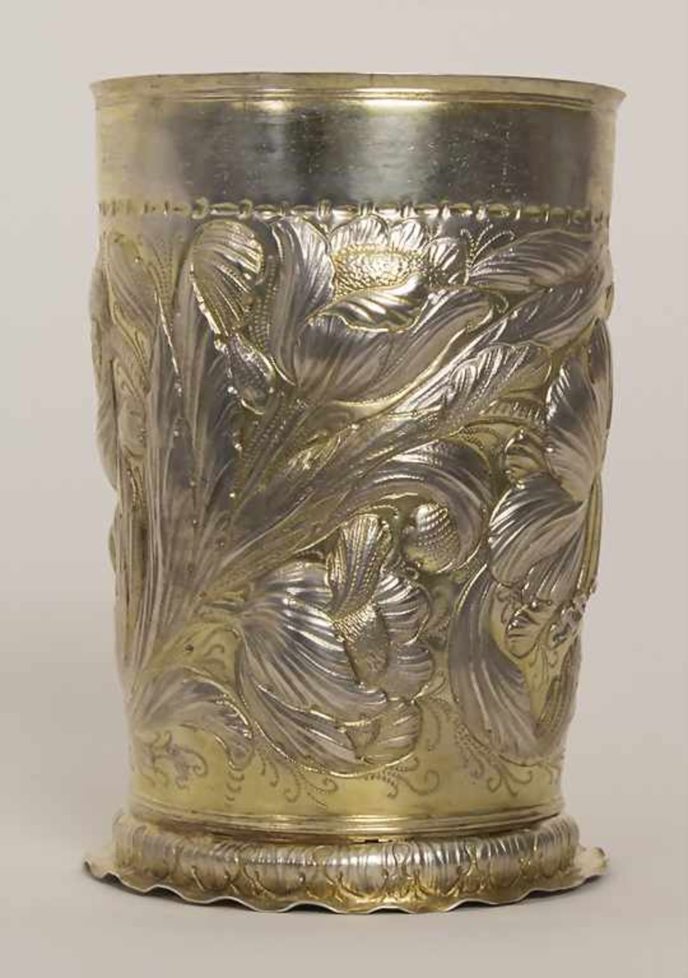 Großer schlesischer Prunkbecher / A large Silesian silver beaker, Christian Metze d. Ä., Ohlau, um - Bild 2 aus 8