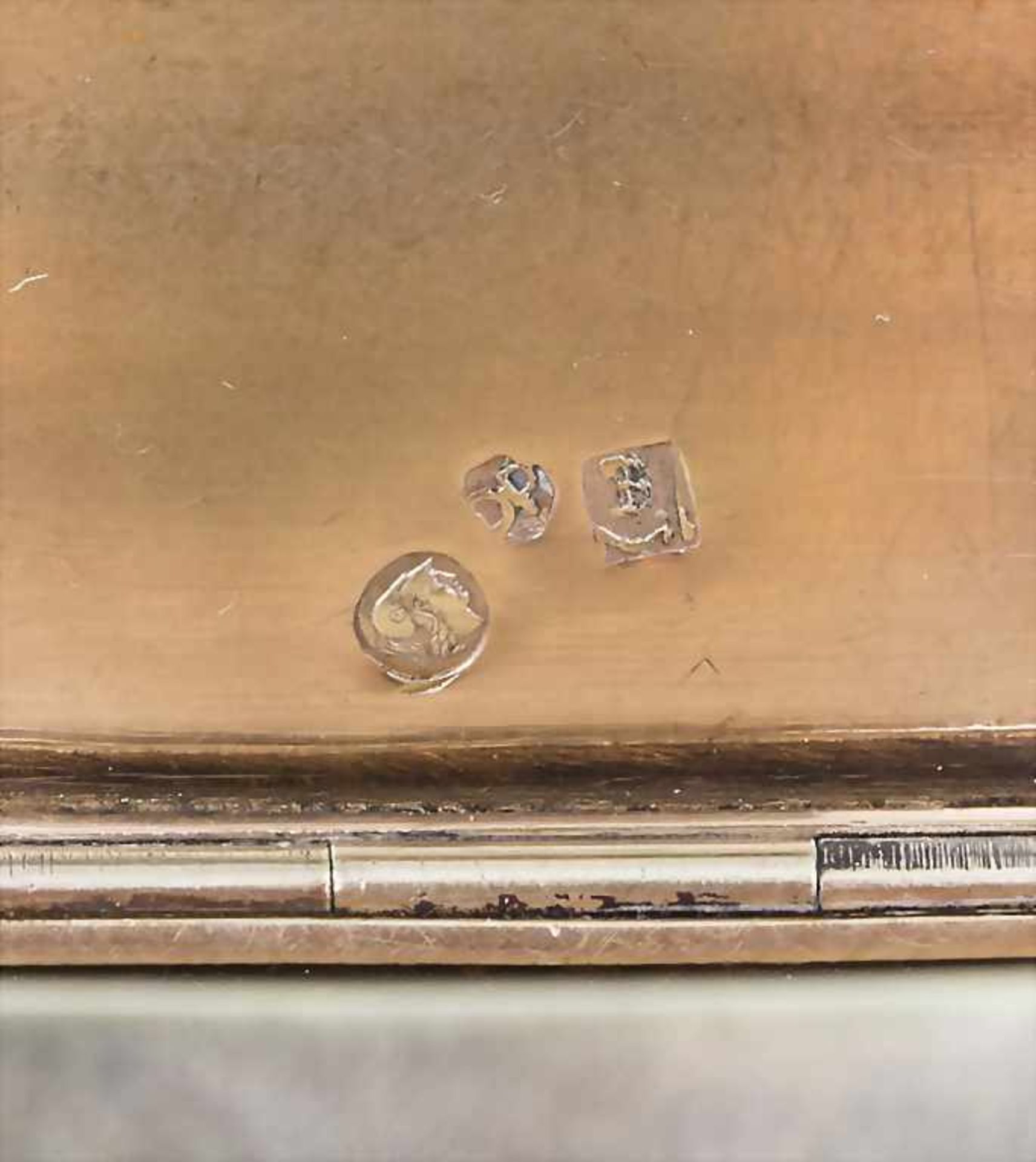 Tabatiere / A silver snuffbox, Belgien/Belgium, 1831-1869Material: Silber 950/1000, innen - Image 4 of 5