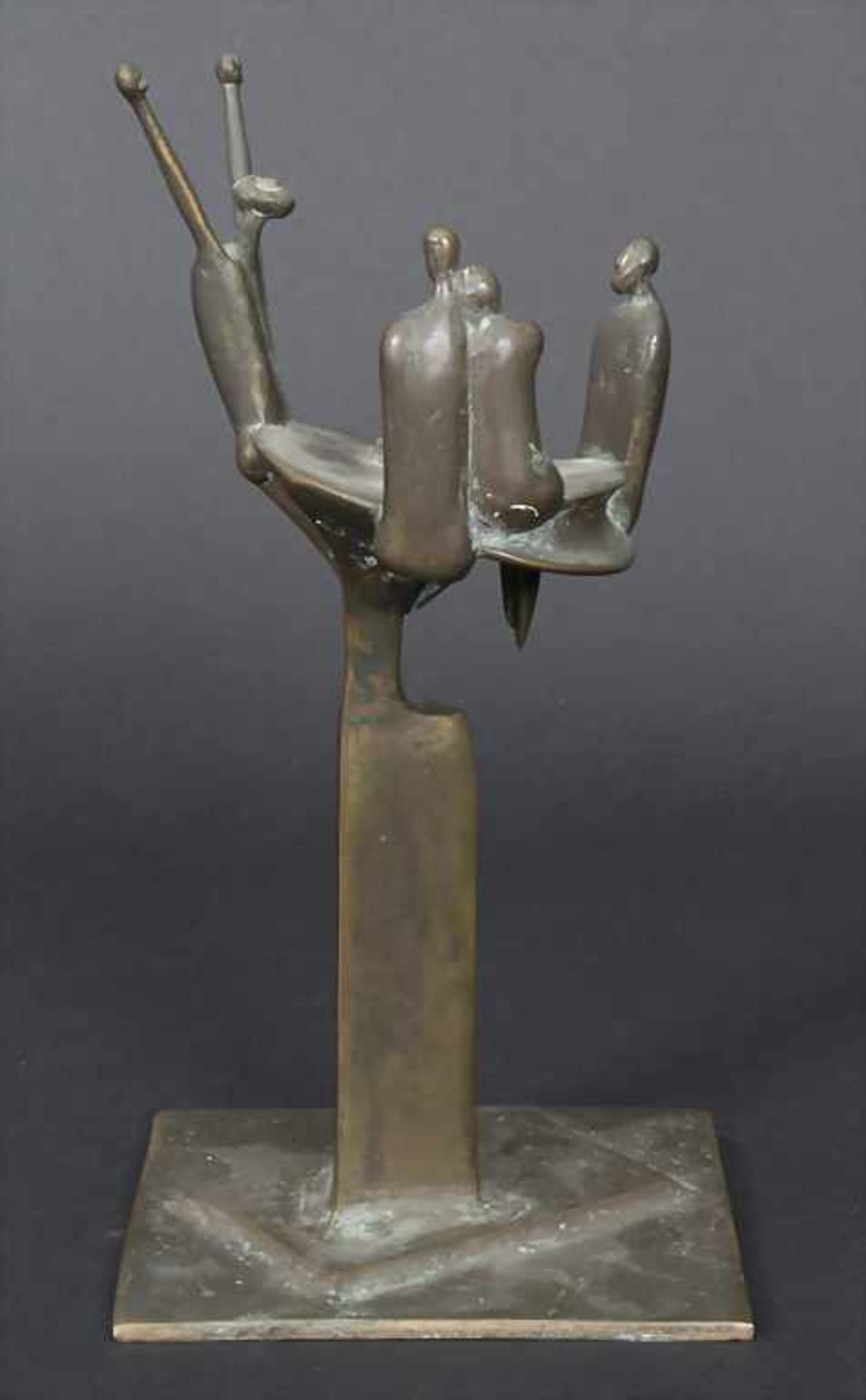 Karl Reidel (1927-2006), 'Figuren am Spieltisch' / 'Figures by the game table'Technik: Bronze, - Image 3 of 7