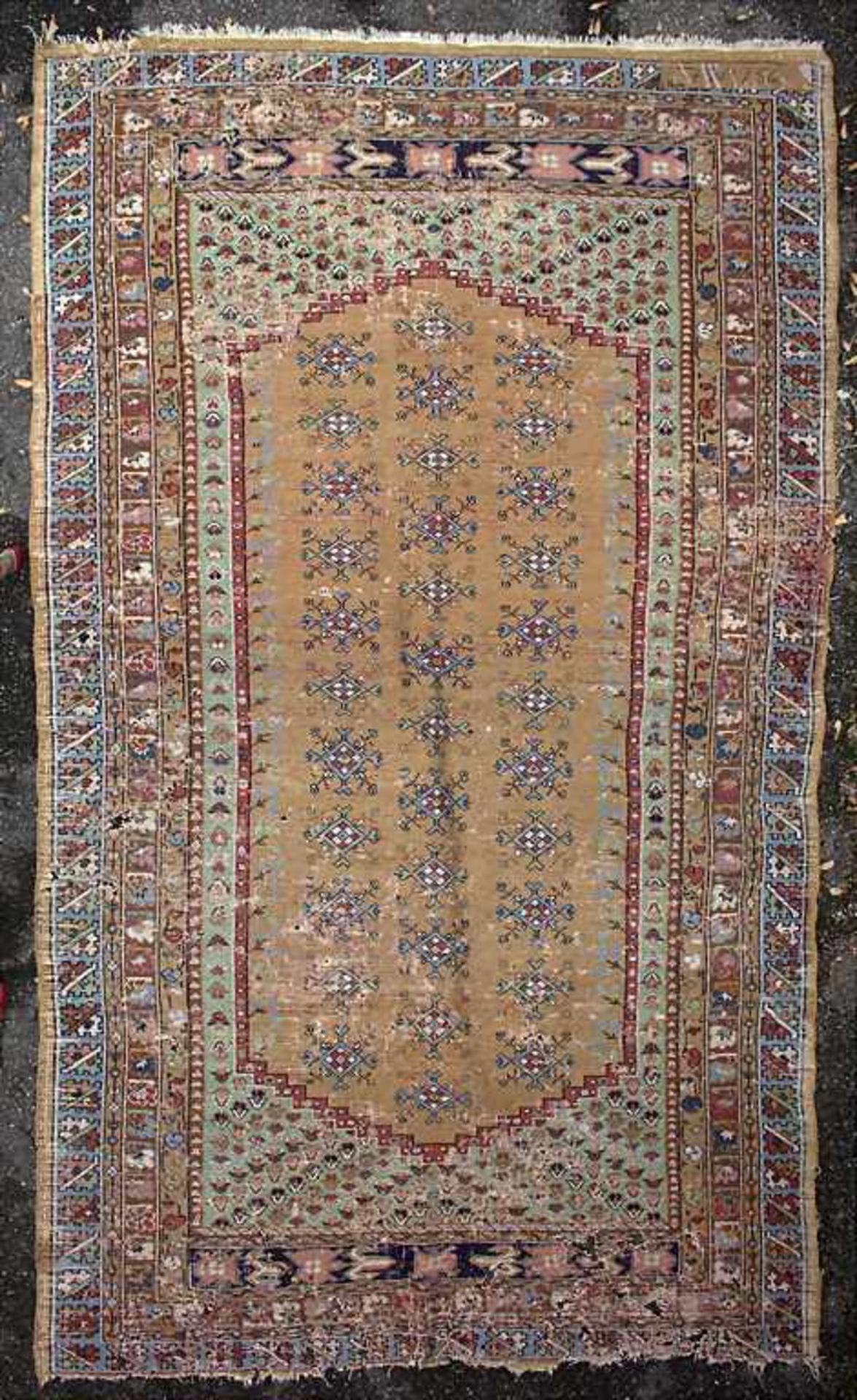 Orientteppich / An oriental carpetMaterial: Wolle auf Baumwolle, Maße: 242 x 140 cm, Zustand: - Bild 2 aus 3