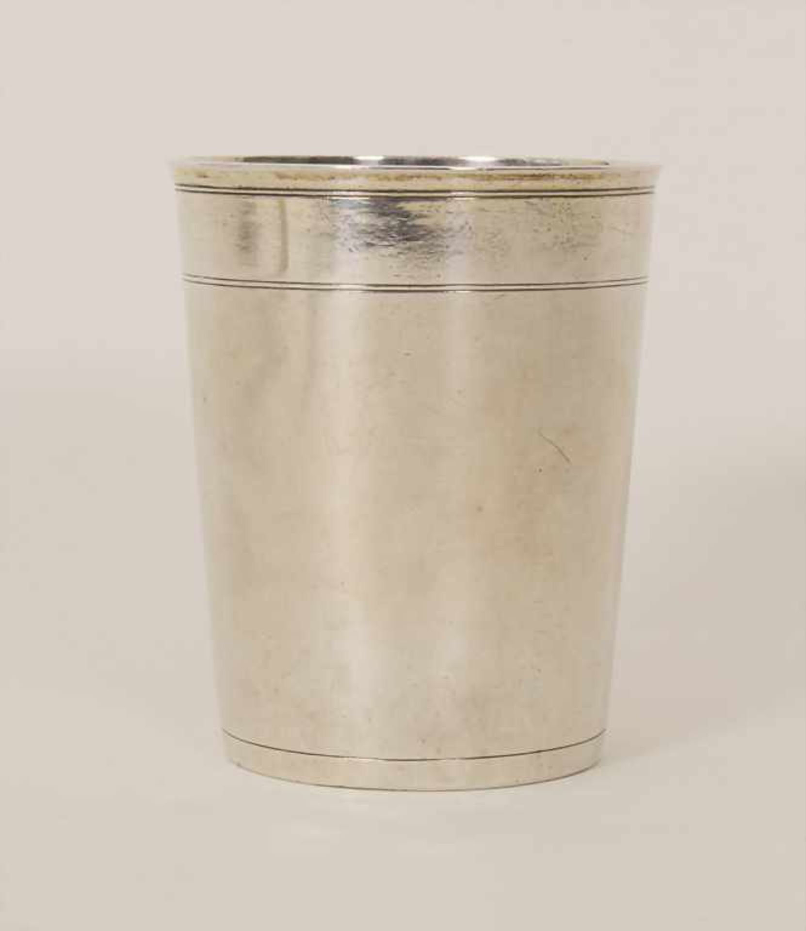 Becher / A silver beaker, Johann Jakob Pfalzer, Augsburg, nach 1695Material: Silber 13 Lot,Marken:
