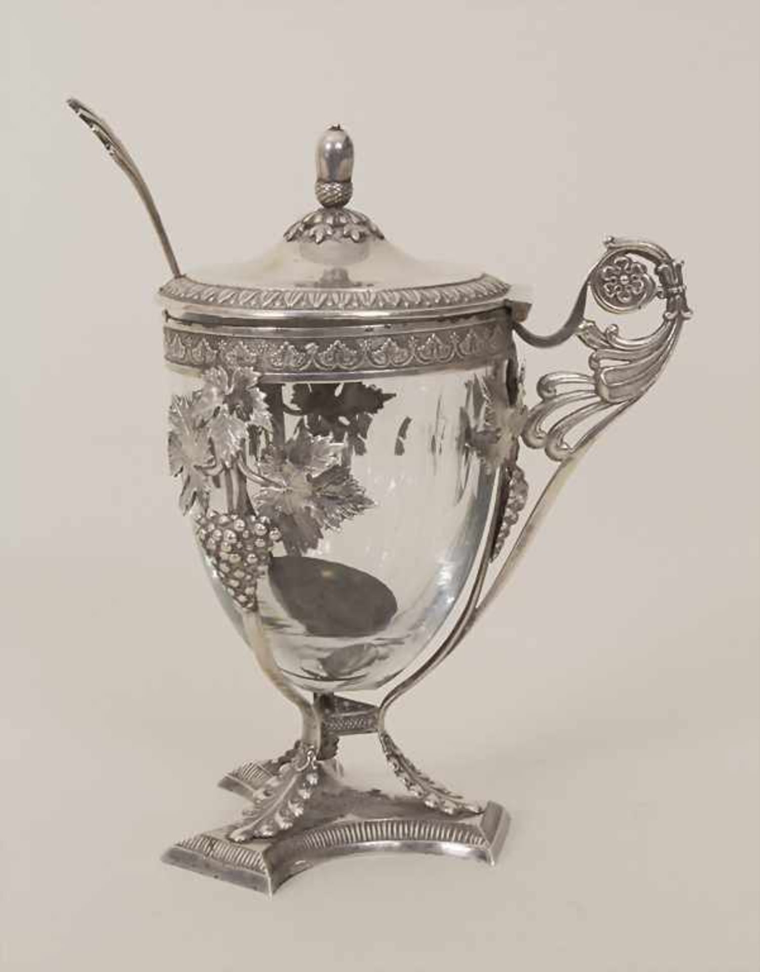 Empire Senftöpchen / A silver mustard pot, deutsch, um 1810Material: Silber 13 Lot, mit